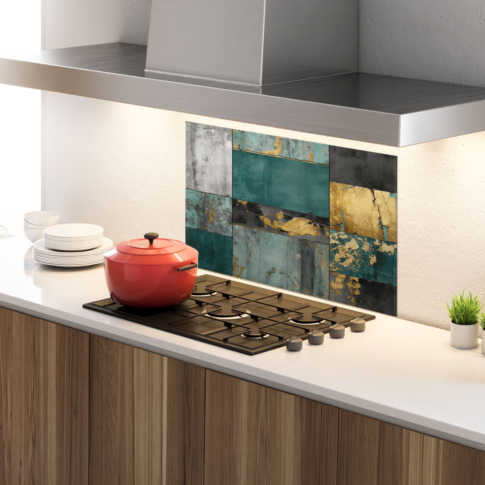 Golden Green Painting mockup 4