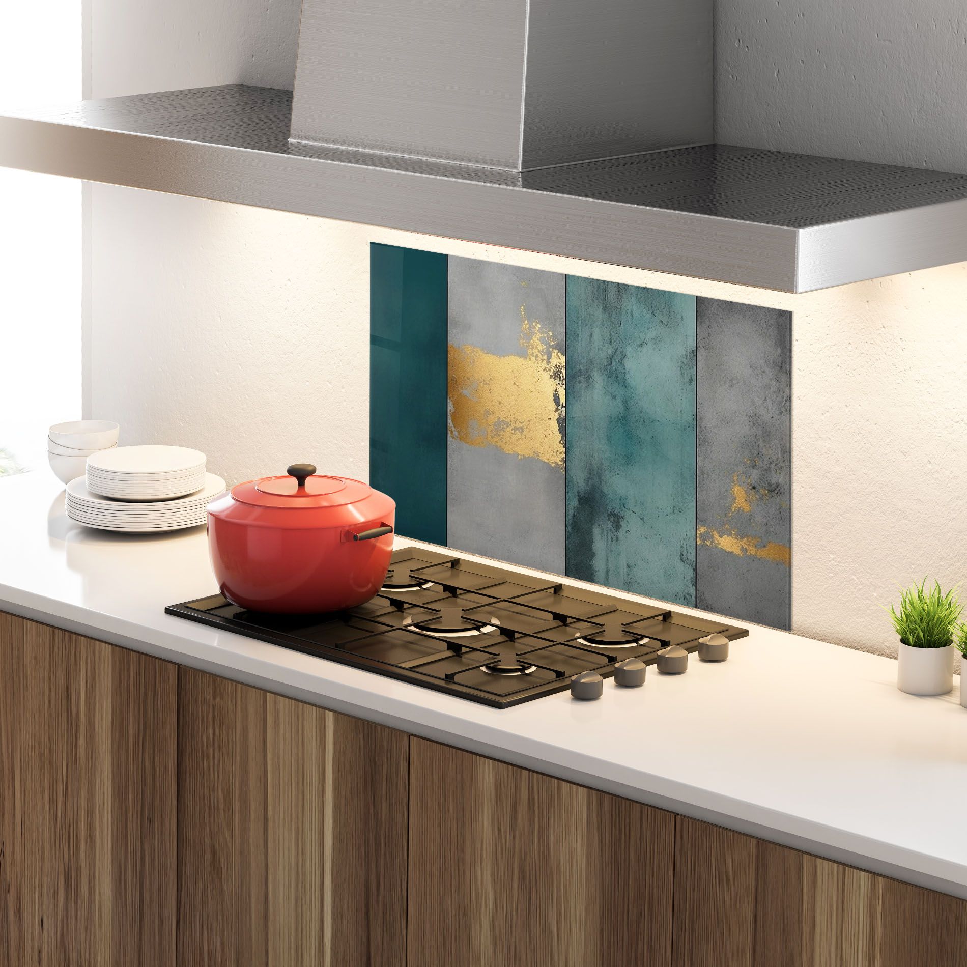 Green Colors With Gold mockup 4