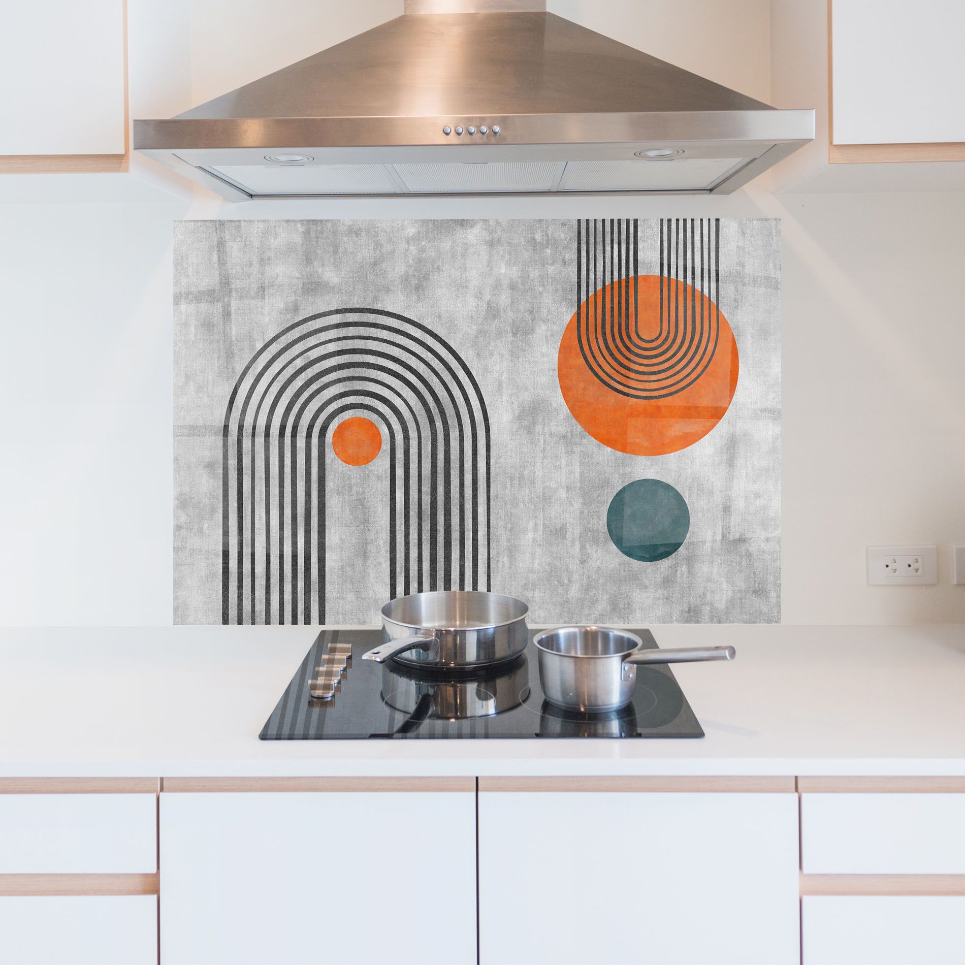 Abstract Orange Circles mockup 5