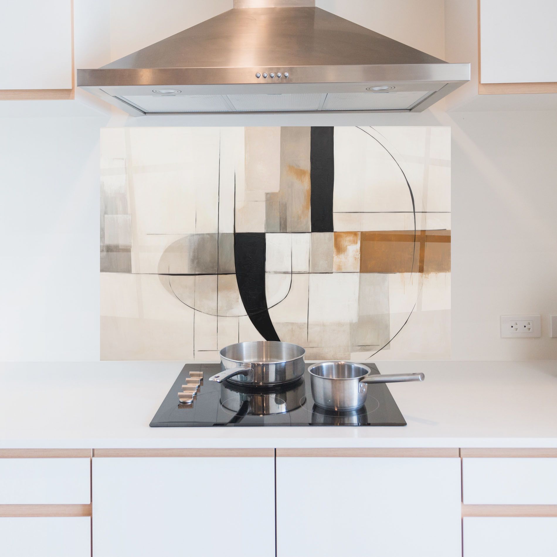 Black Abstract Lines mockup 5