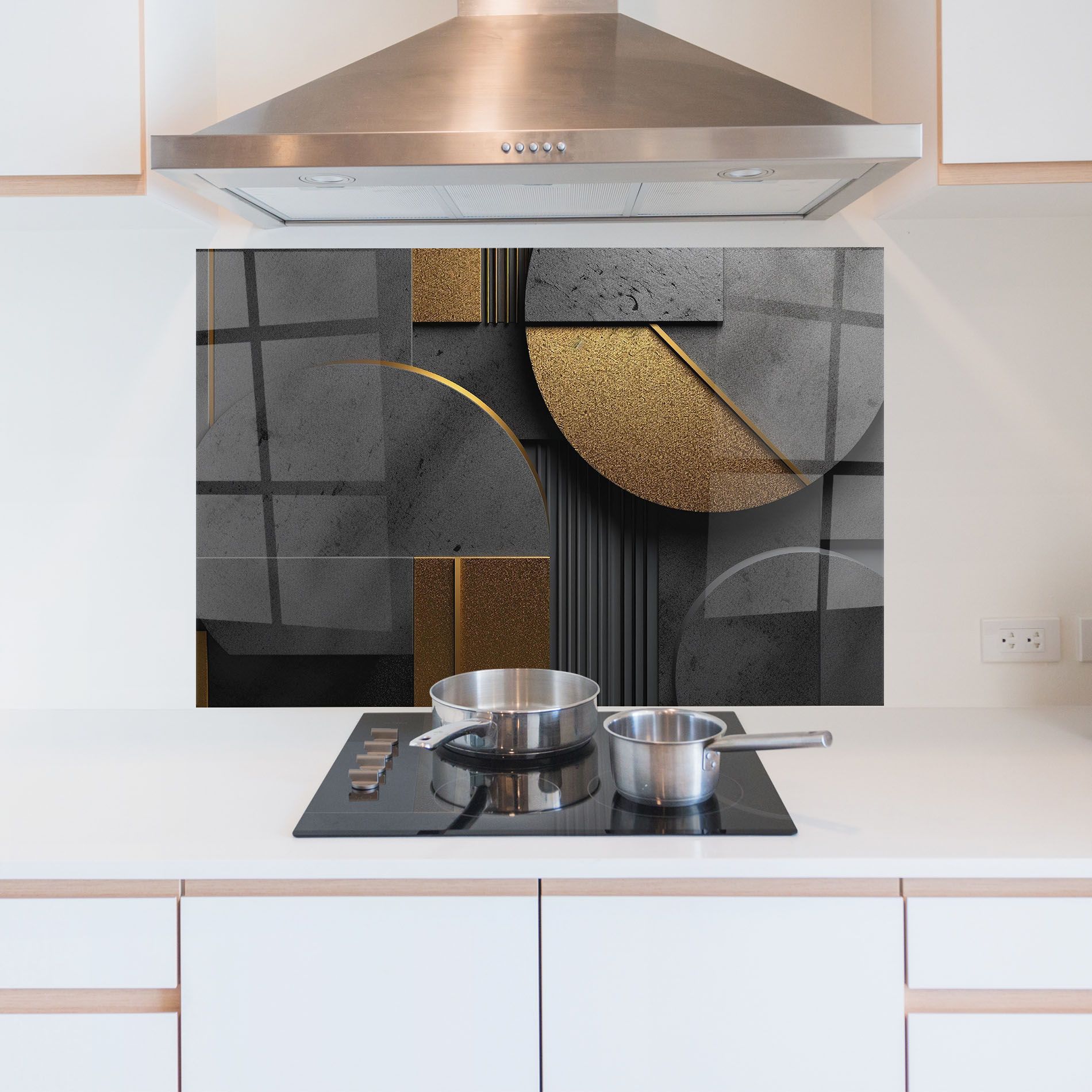 Gold With Grey Circle mockup 5