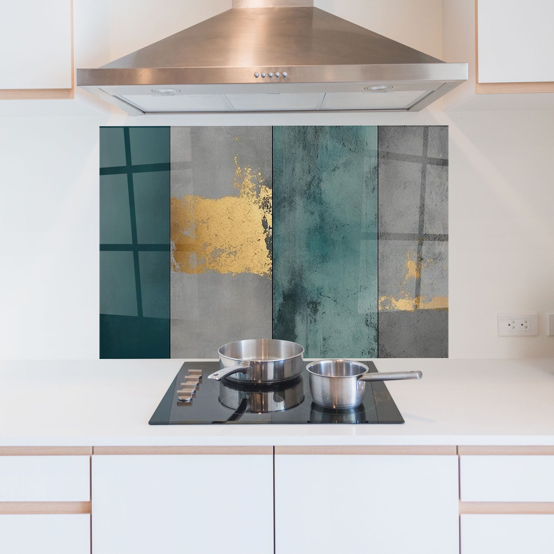 Green Colors With Gold mockup 5