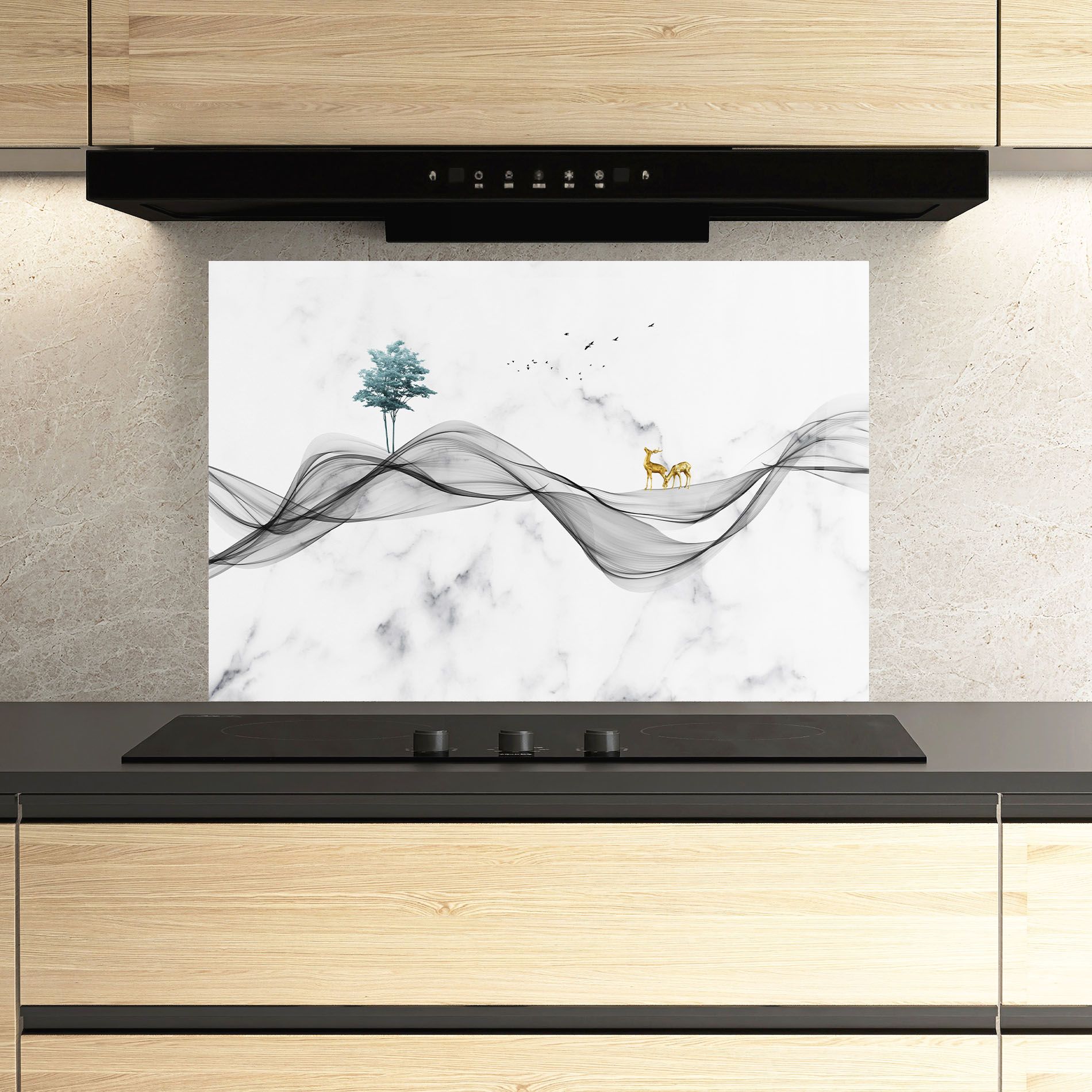 Abstract Golden Landscape 1 mockup 3