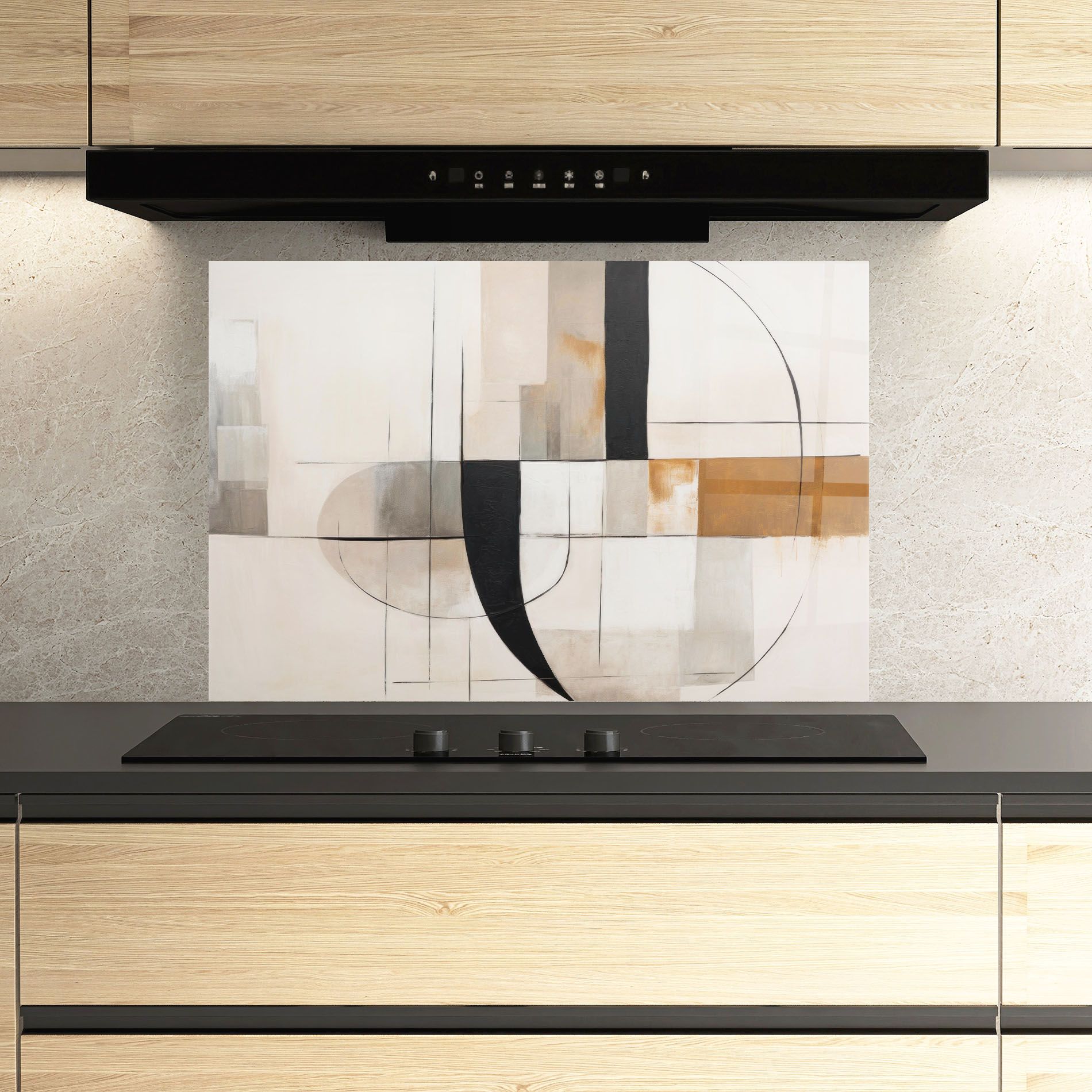 Black Abstract Lines mockup 3