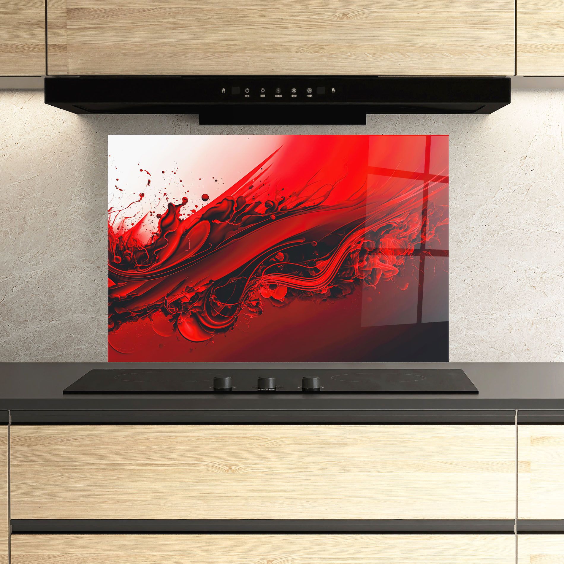 Smooth Red Color mockup 3