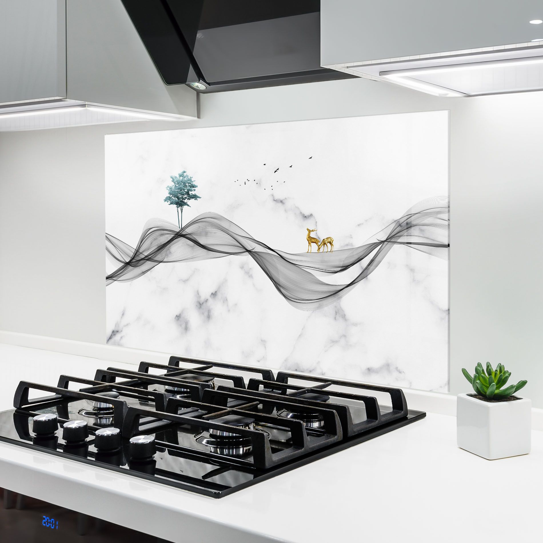 Abstract Golden Landscape 1 mockup 6