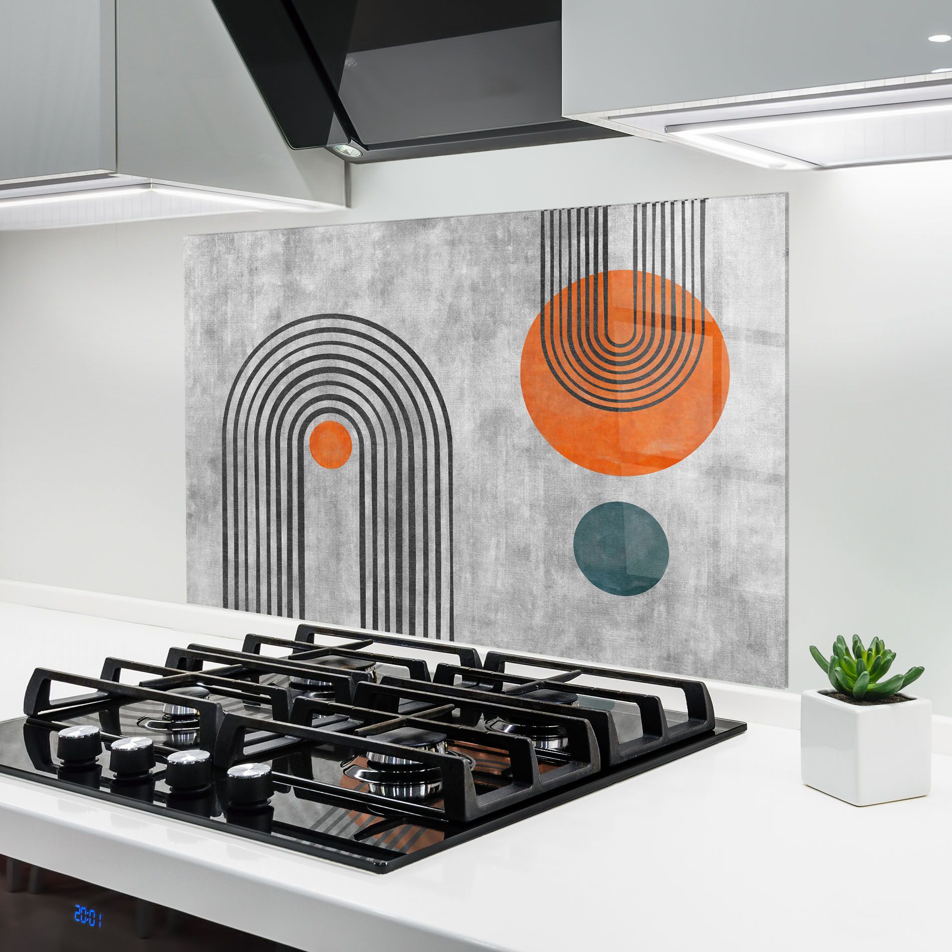 Abstract Orange Circles mockup 6