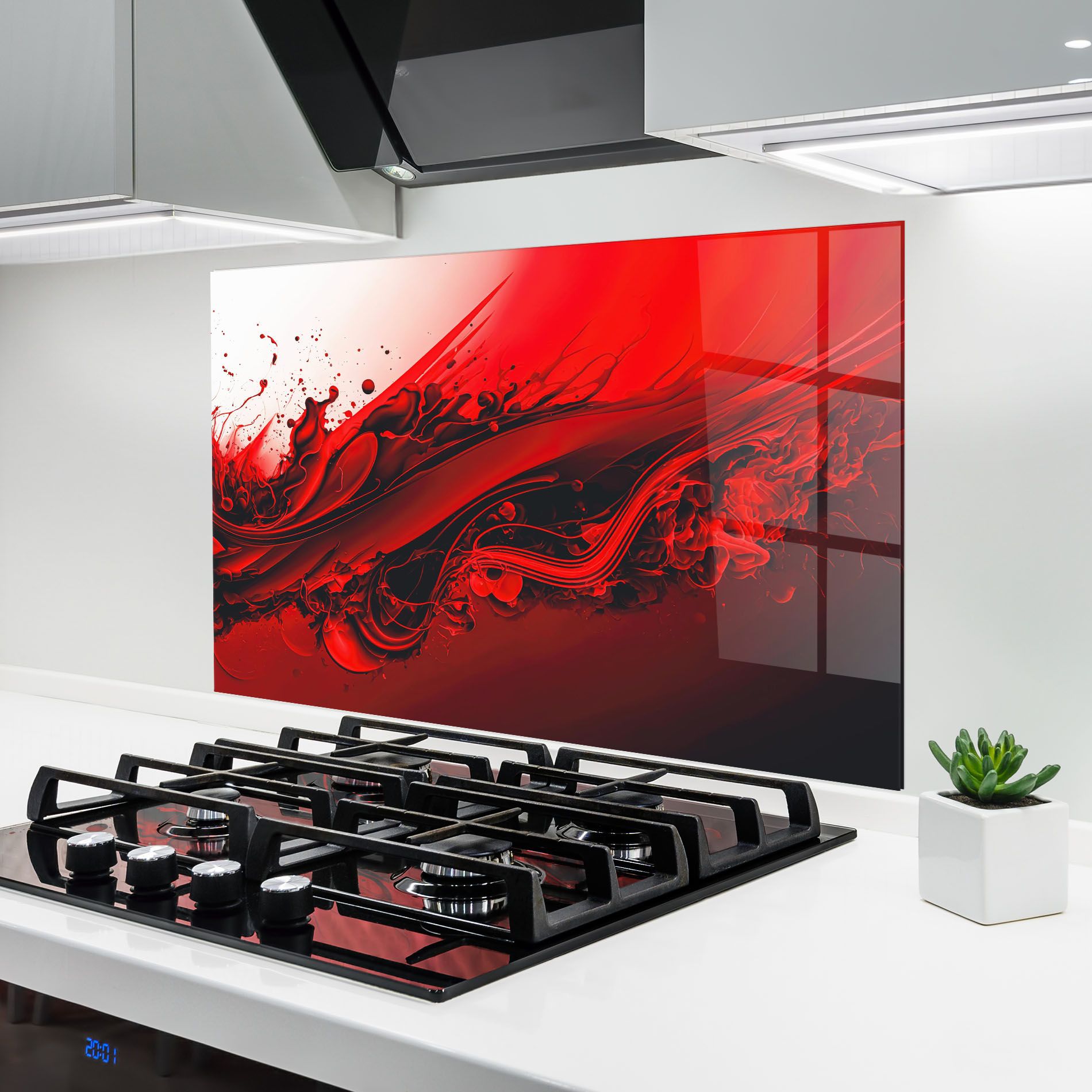 Smooth Red Color mockup 6