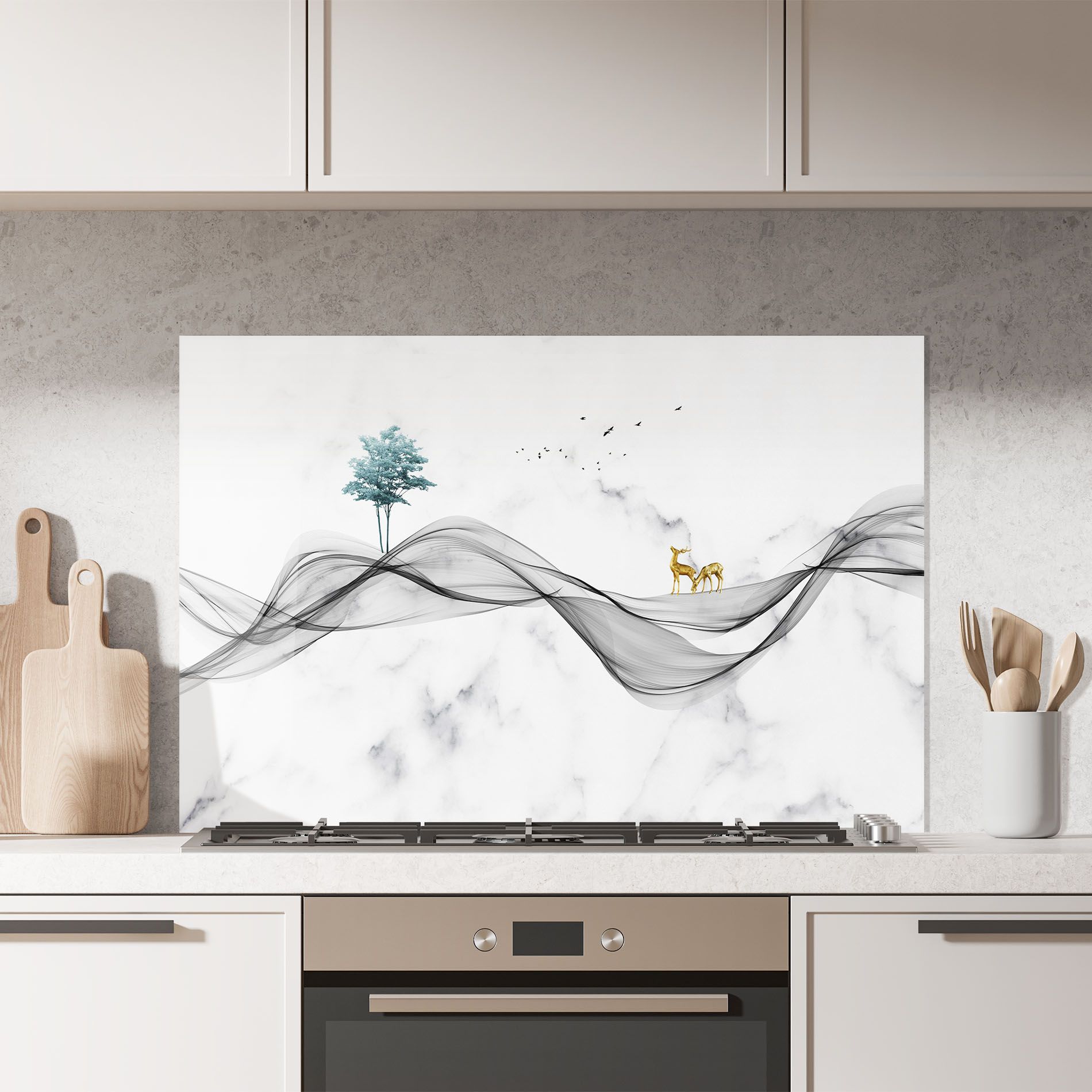 Abstract Golden Landscape 1 mockup 7