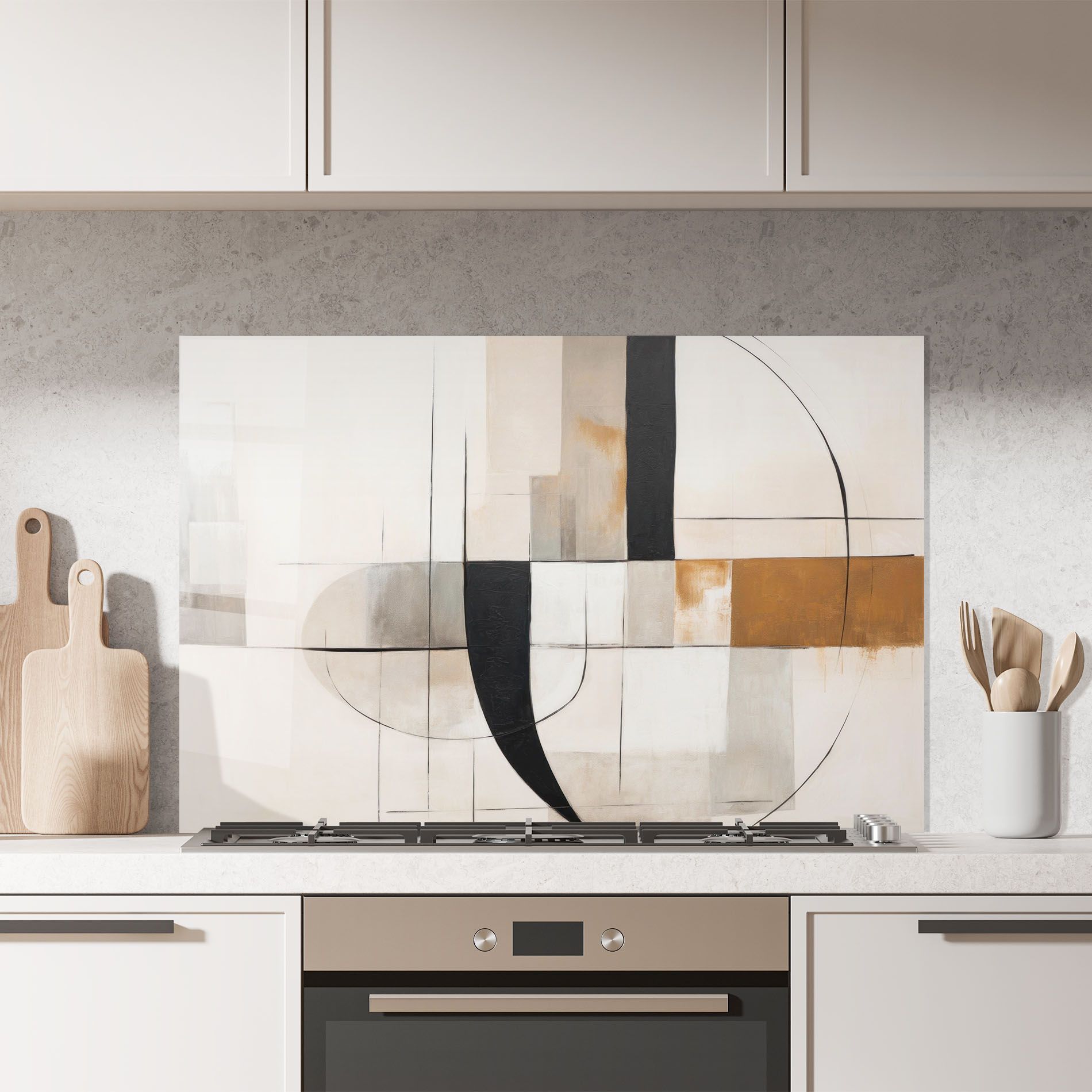 Black Abstract Lines mockup 7