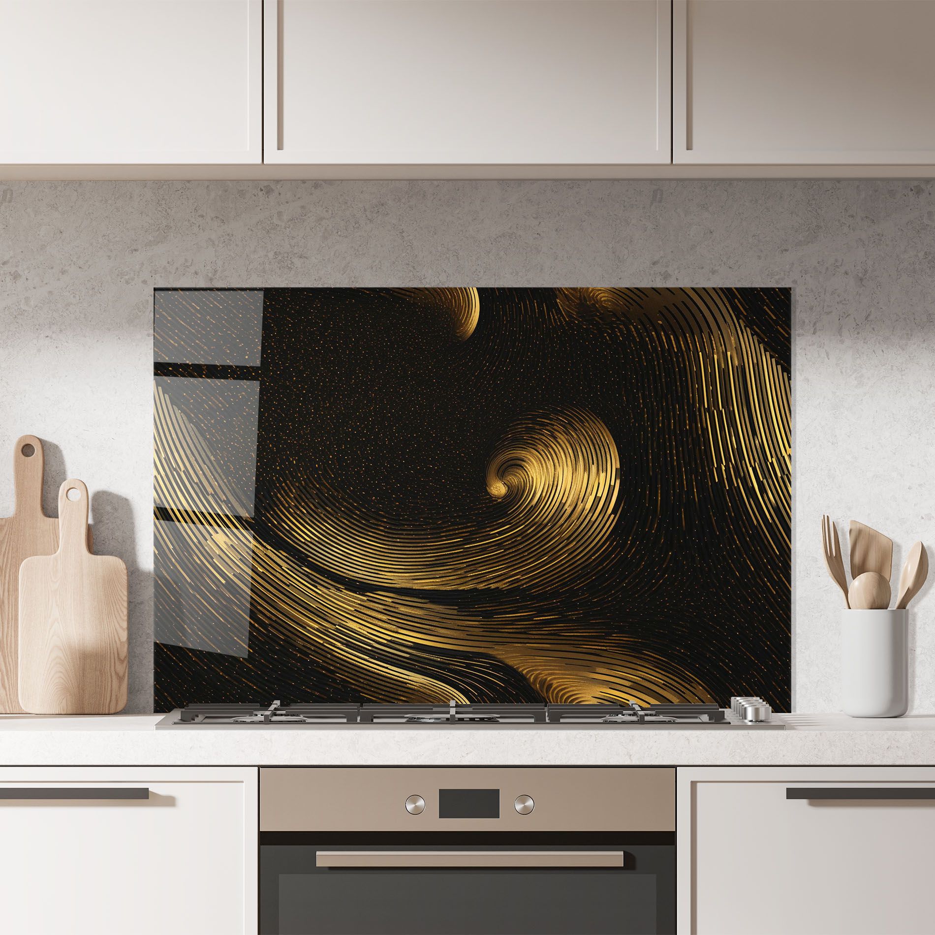 Black Painting With Gold mockup 7