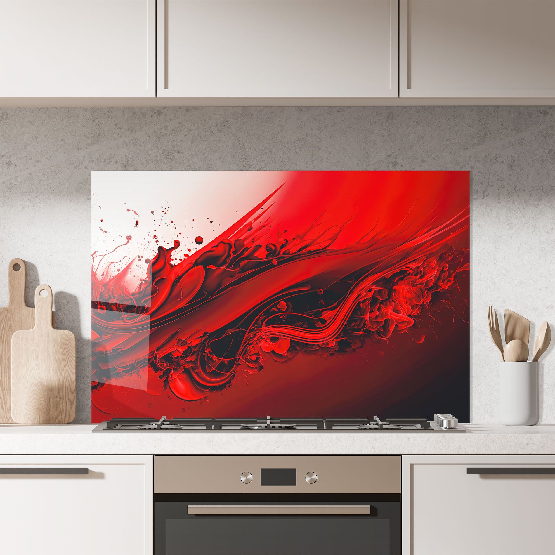 Smooth Red Color mockup 7