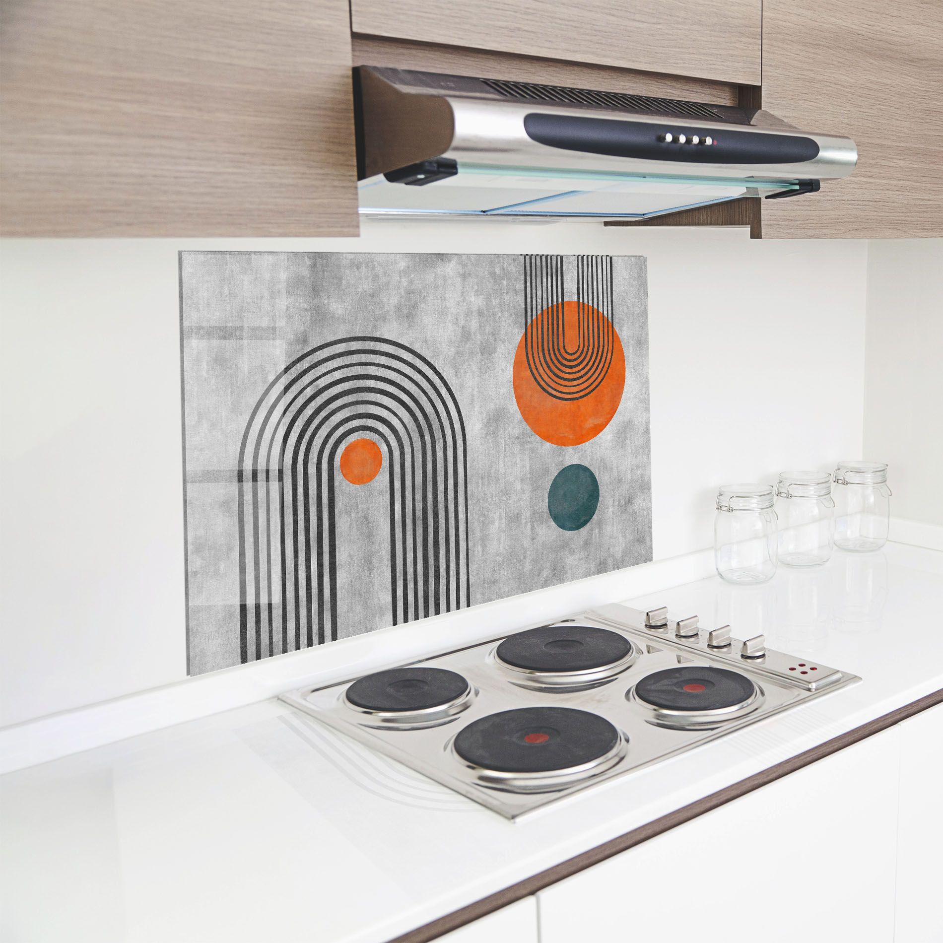 Abstract Orange Circles mockup 8