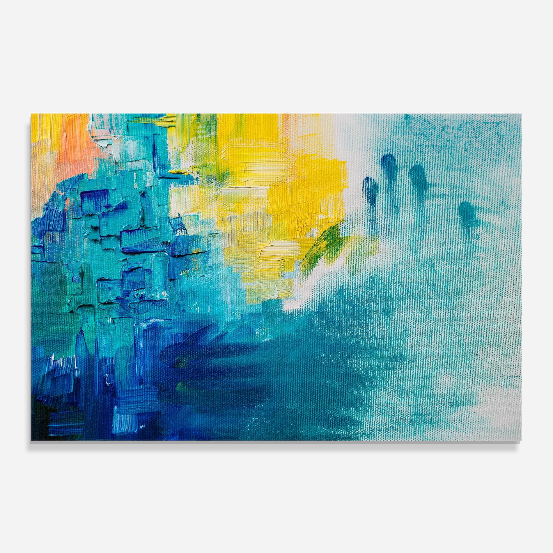 Küchenrückwand Glas Abstract Hand Mark mockup 0