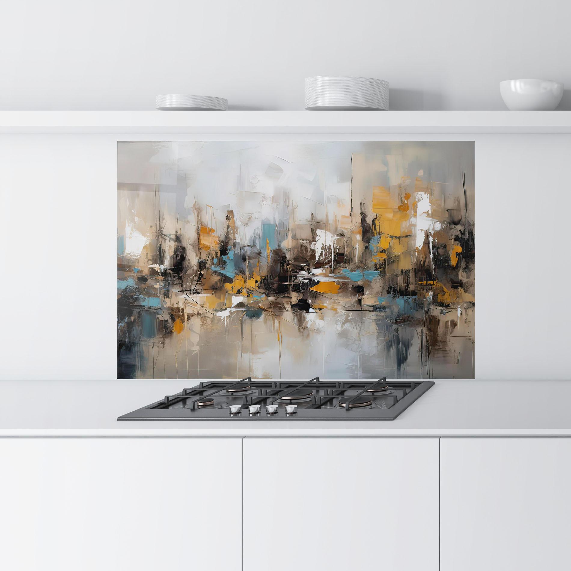 Küchenrückwand Glas Abstract Los Angeles mockup 9
