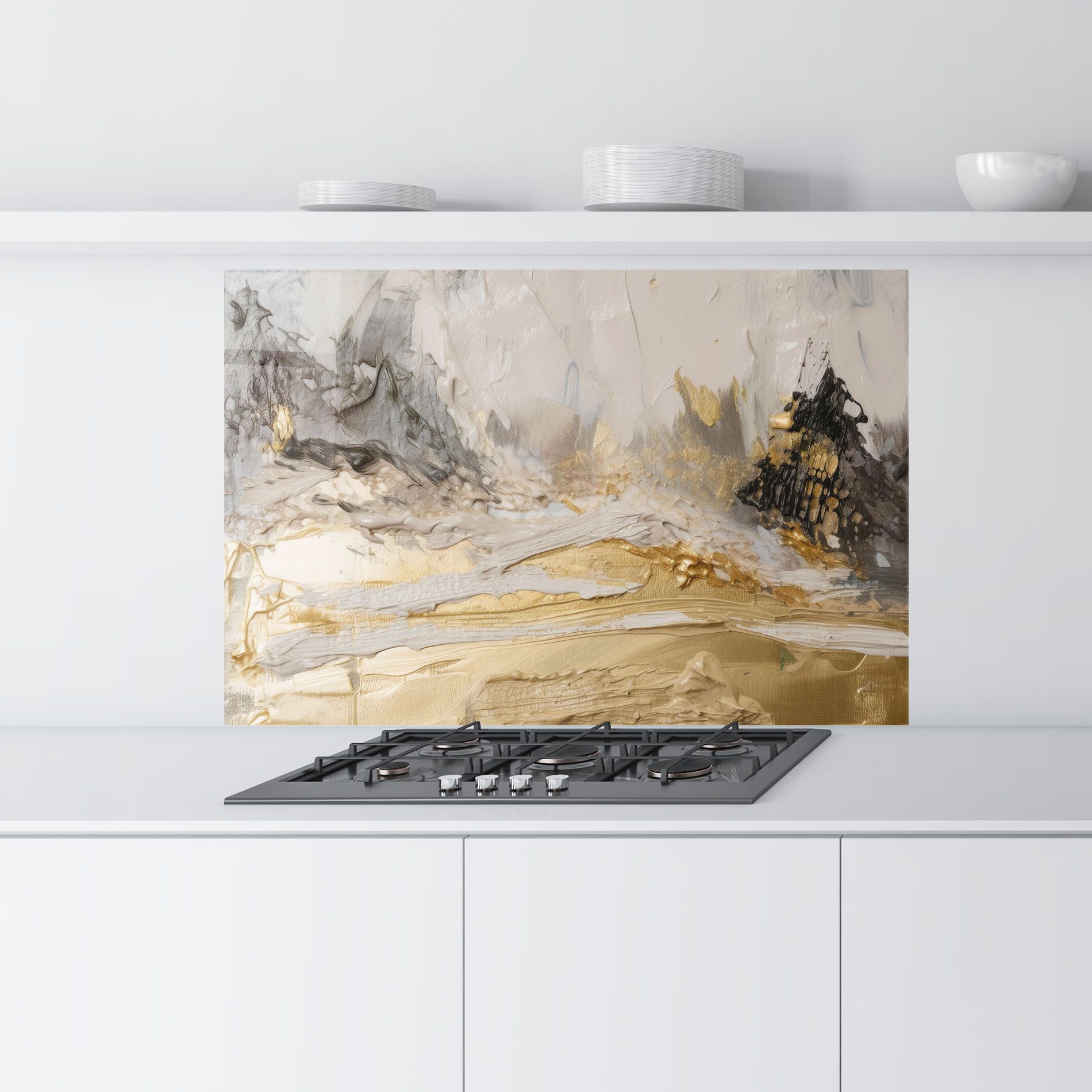 Abstract White Waves mockup 9