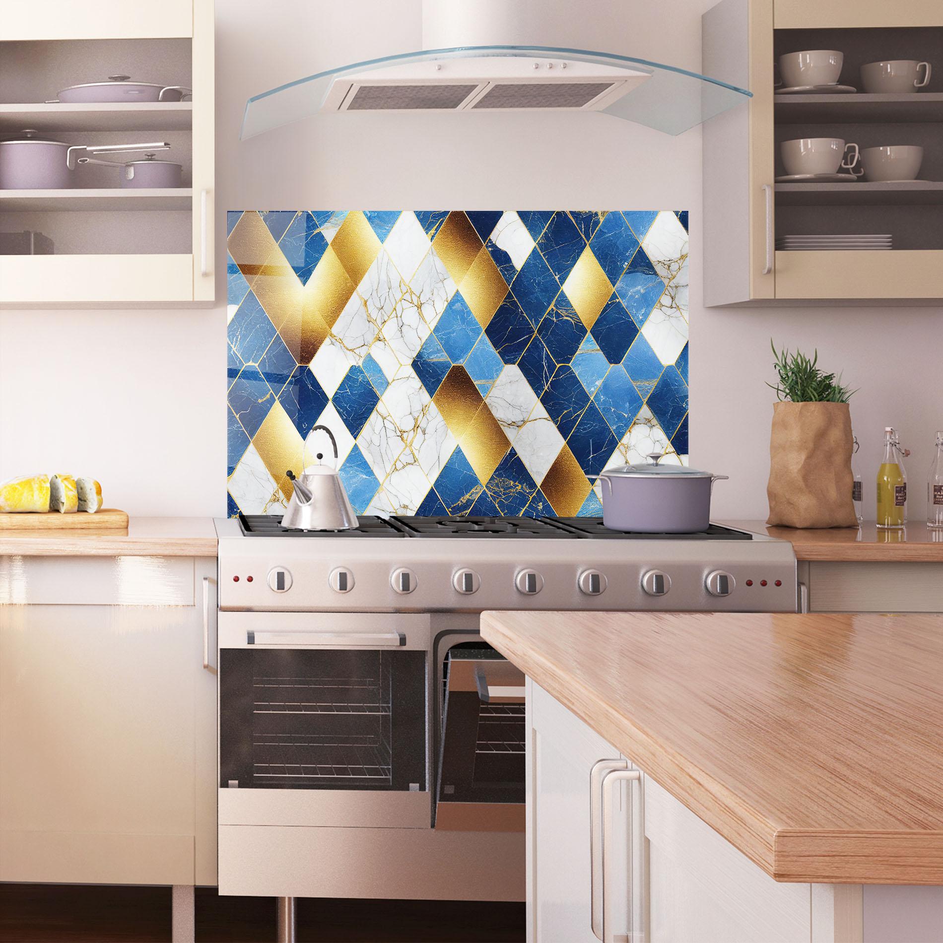 Küchenrückwand Glas Abstract Stone Texture mockup 1