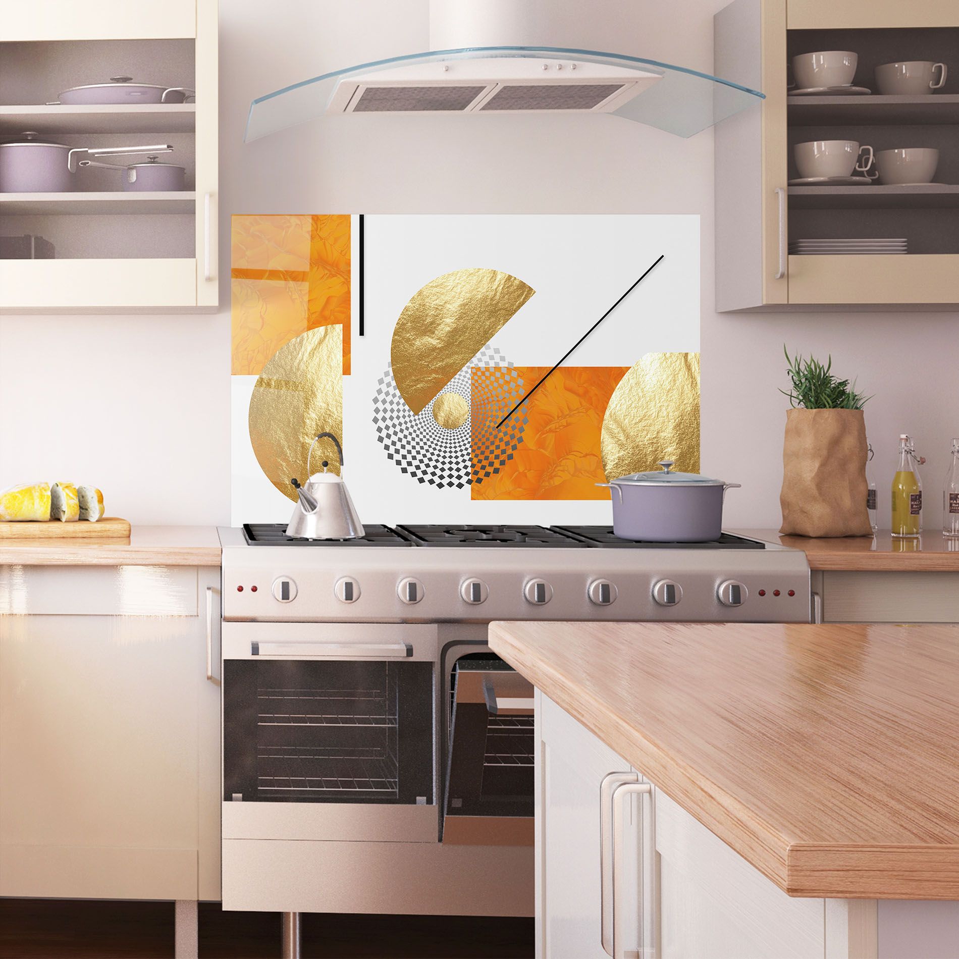 Beautiful Gold Shapes mockup 1