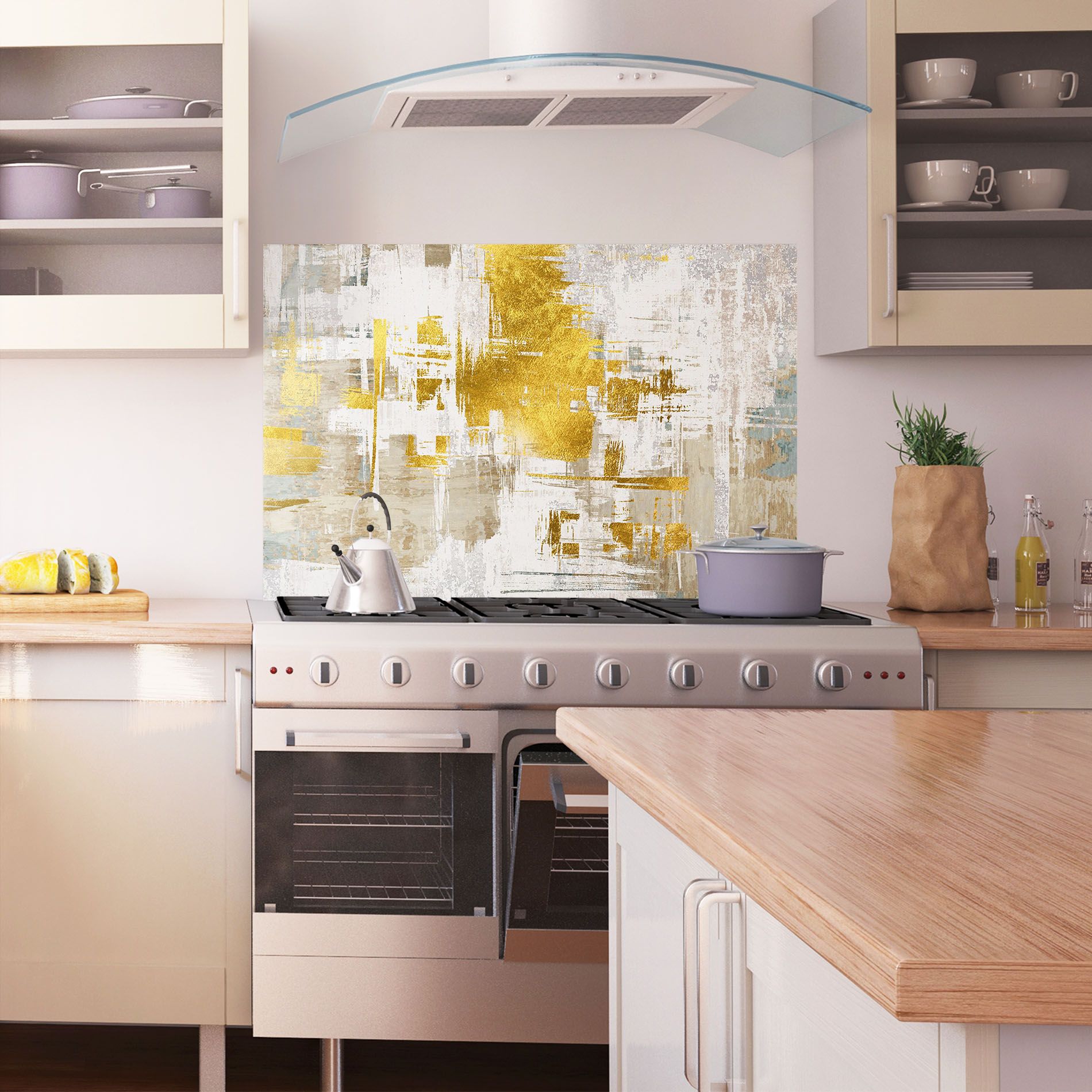 Gold And White Brush mockup 1