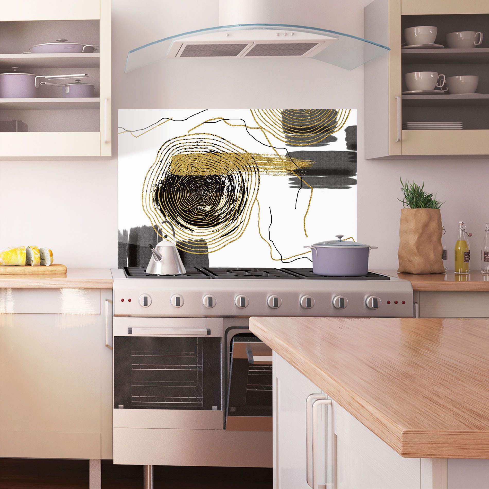 Golden Grey Spiral mockup 1