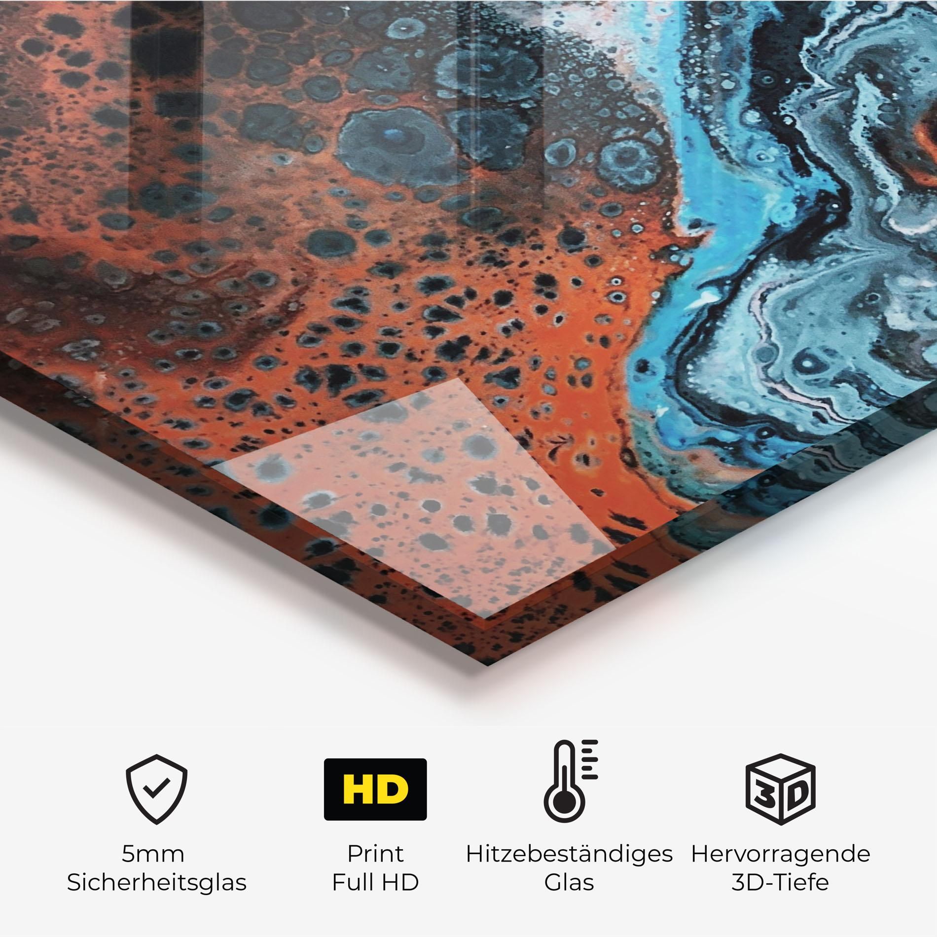 Abstract Turqoise Colors mockup 2