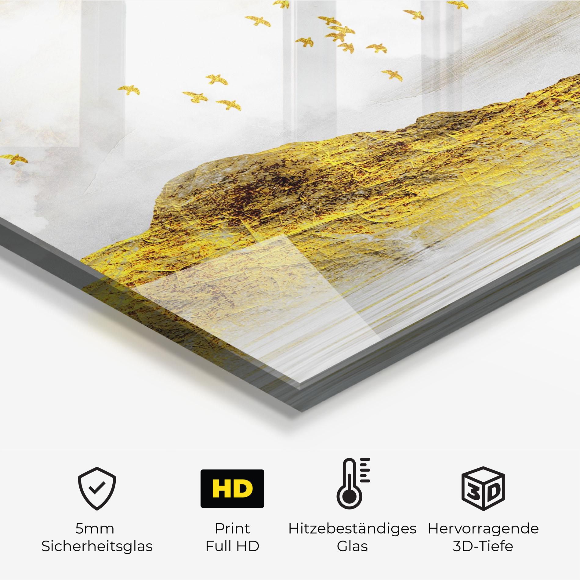 Gold Mountains Abstract mockup 2