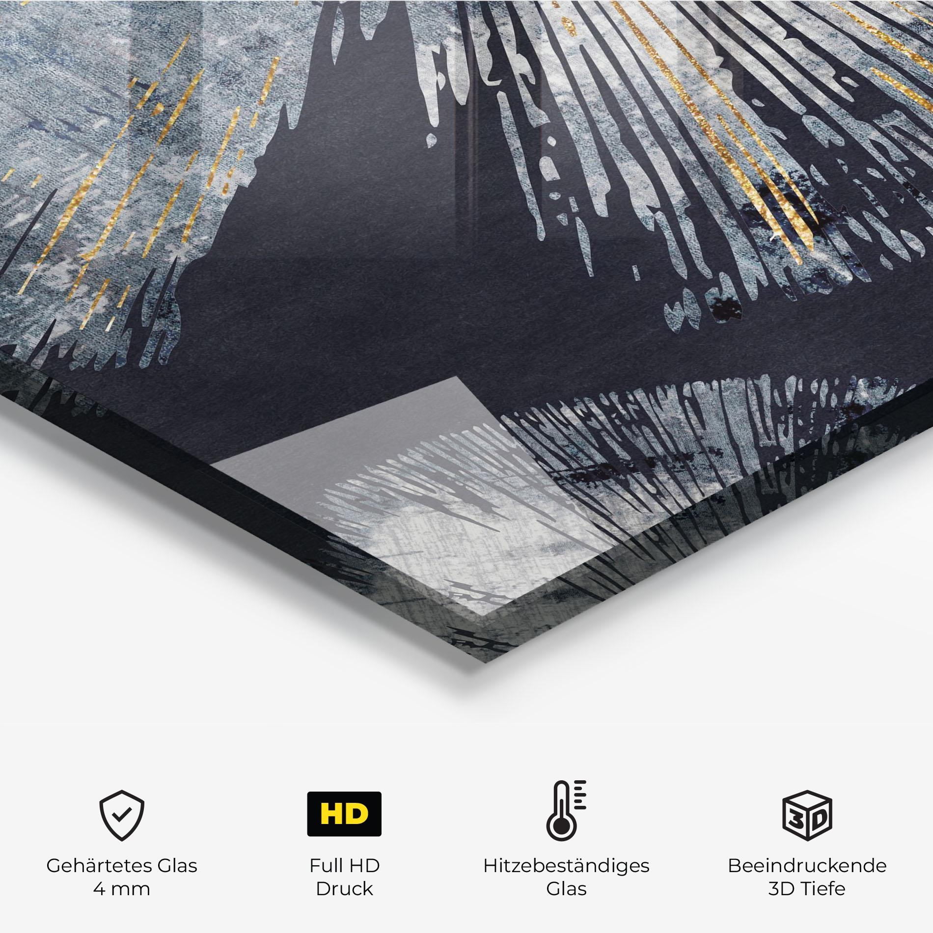 Küchenrückwand Glas Abstract Eye mockup 2