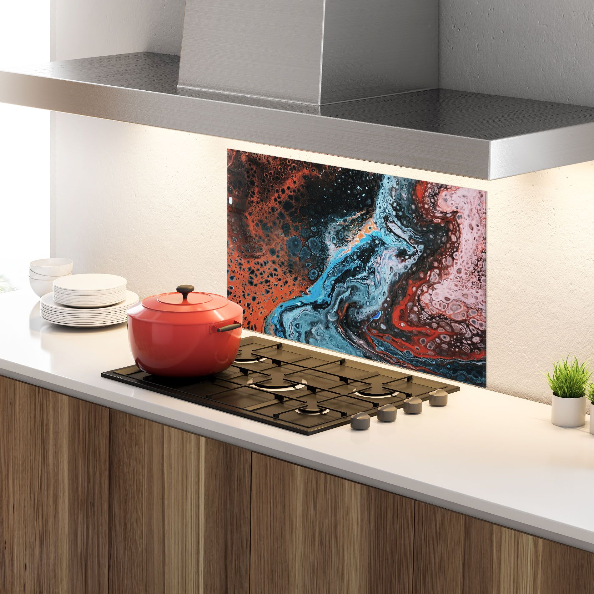 Abstract Turqoise Colors mockup 4