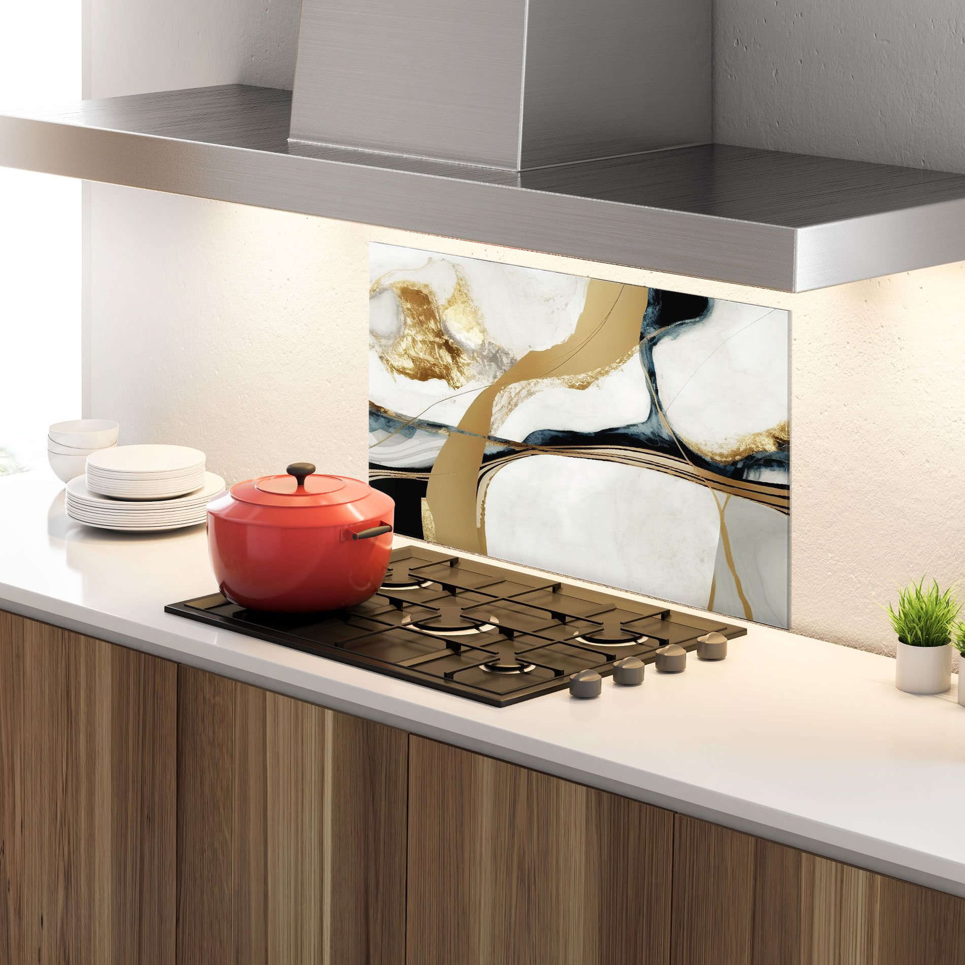 Golden Blue Marble mockup 4