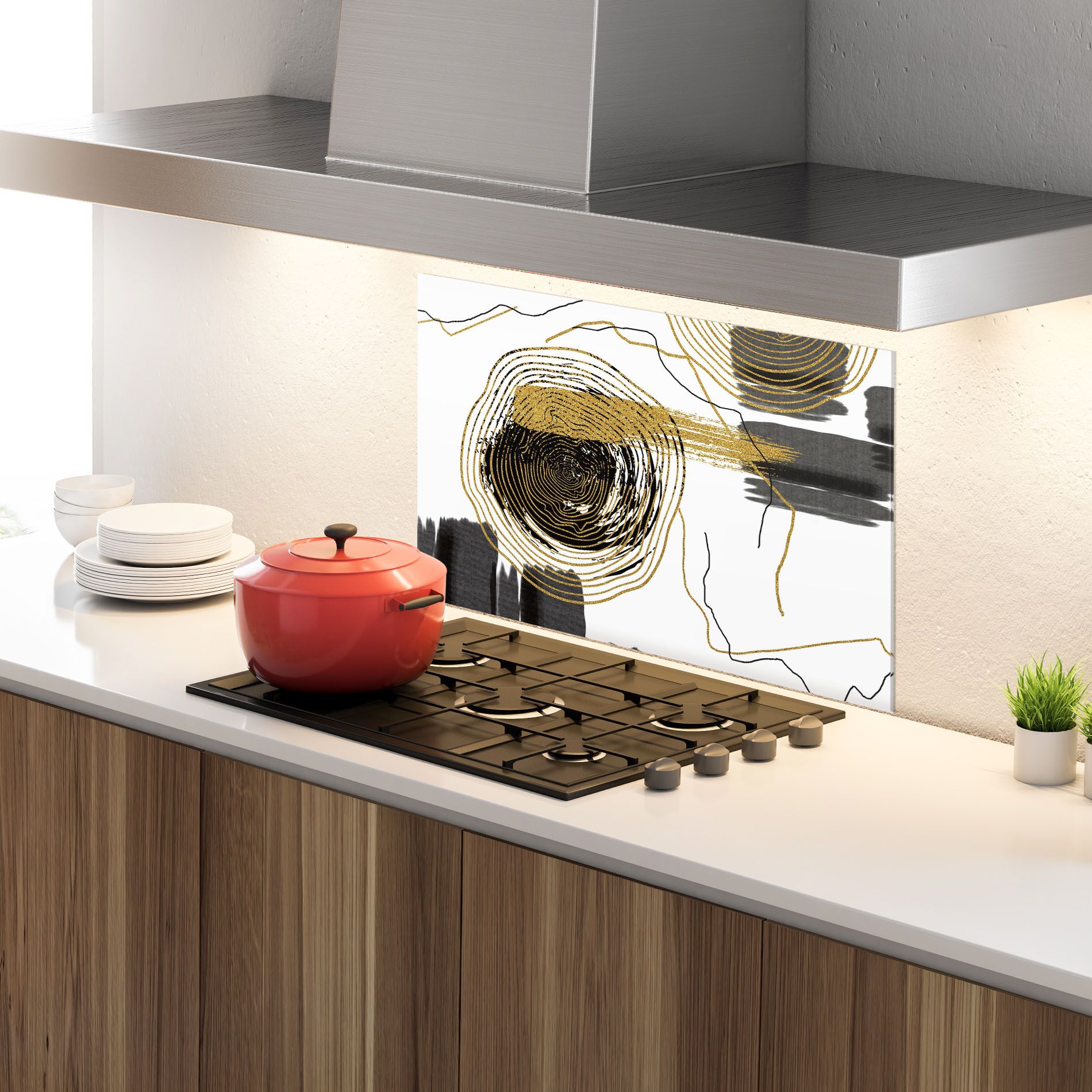 Golden Grey Spiral mockup 4