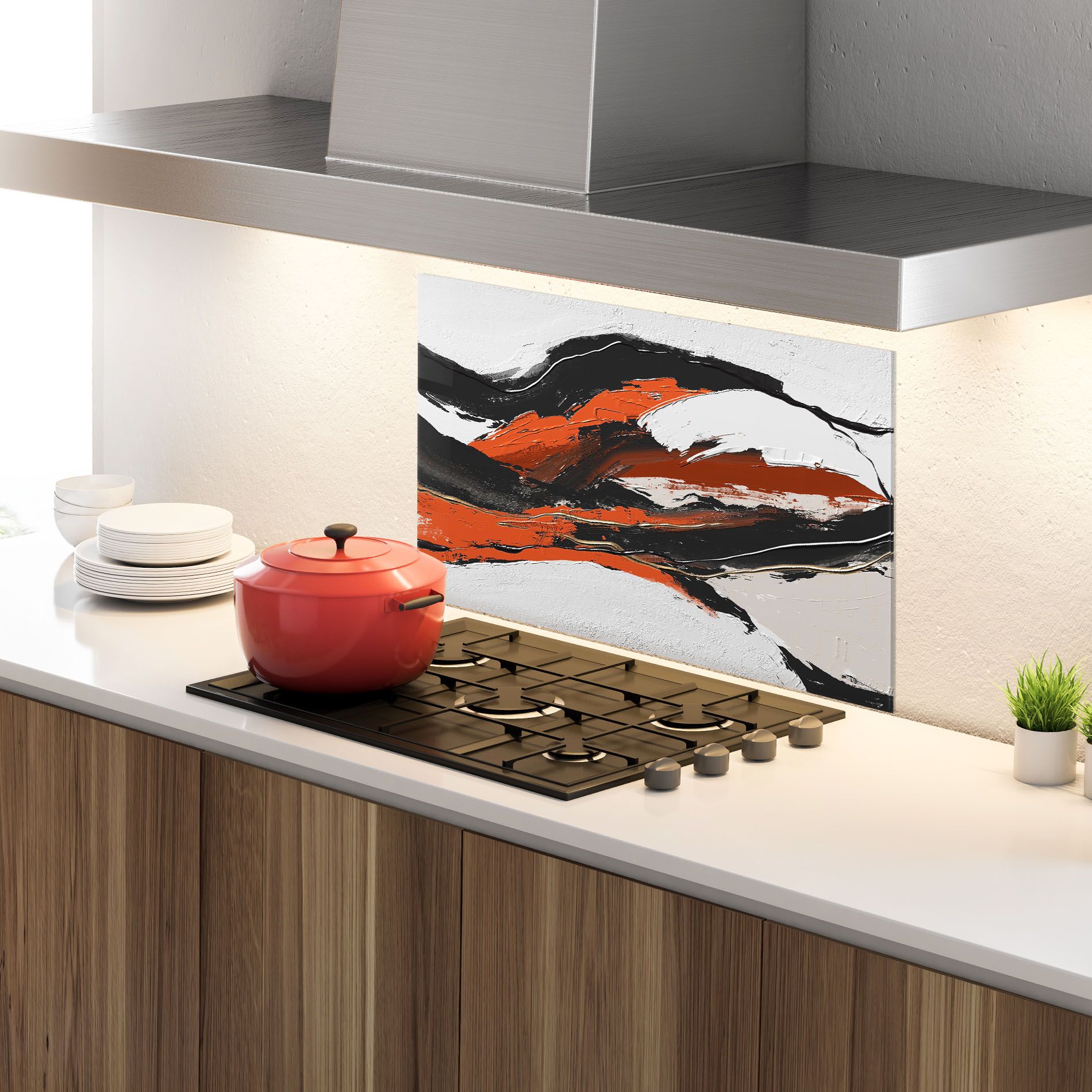 Red And Black Brush mockup 4