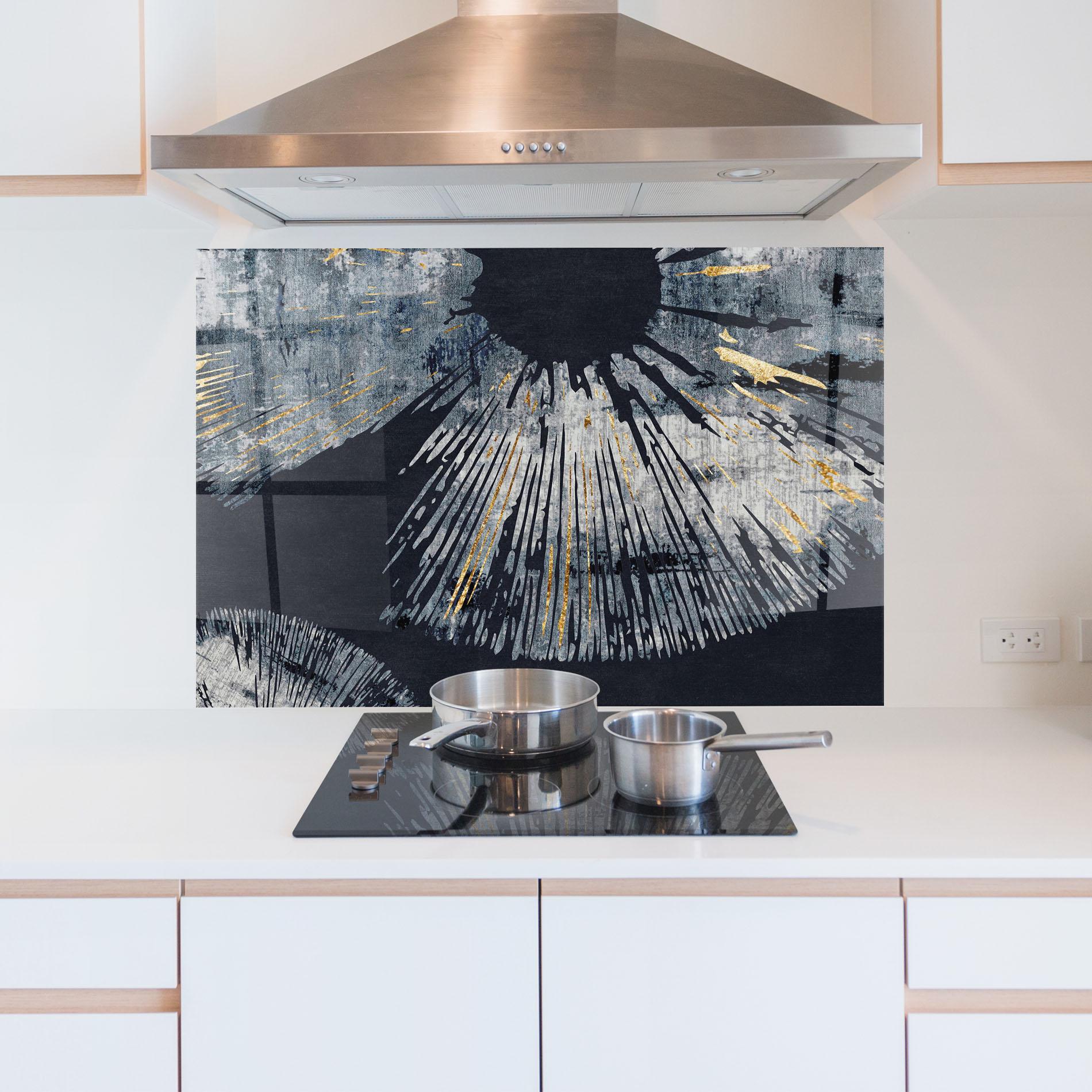 Küchenrückwand Glas Abstract Eye mockup 5