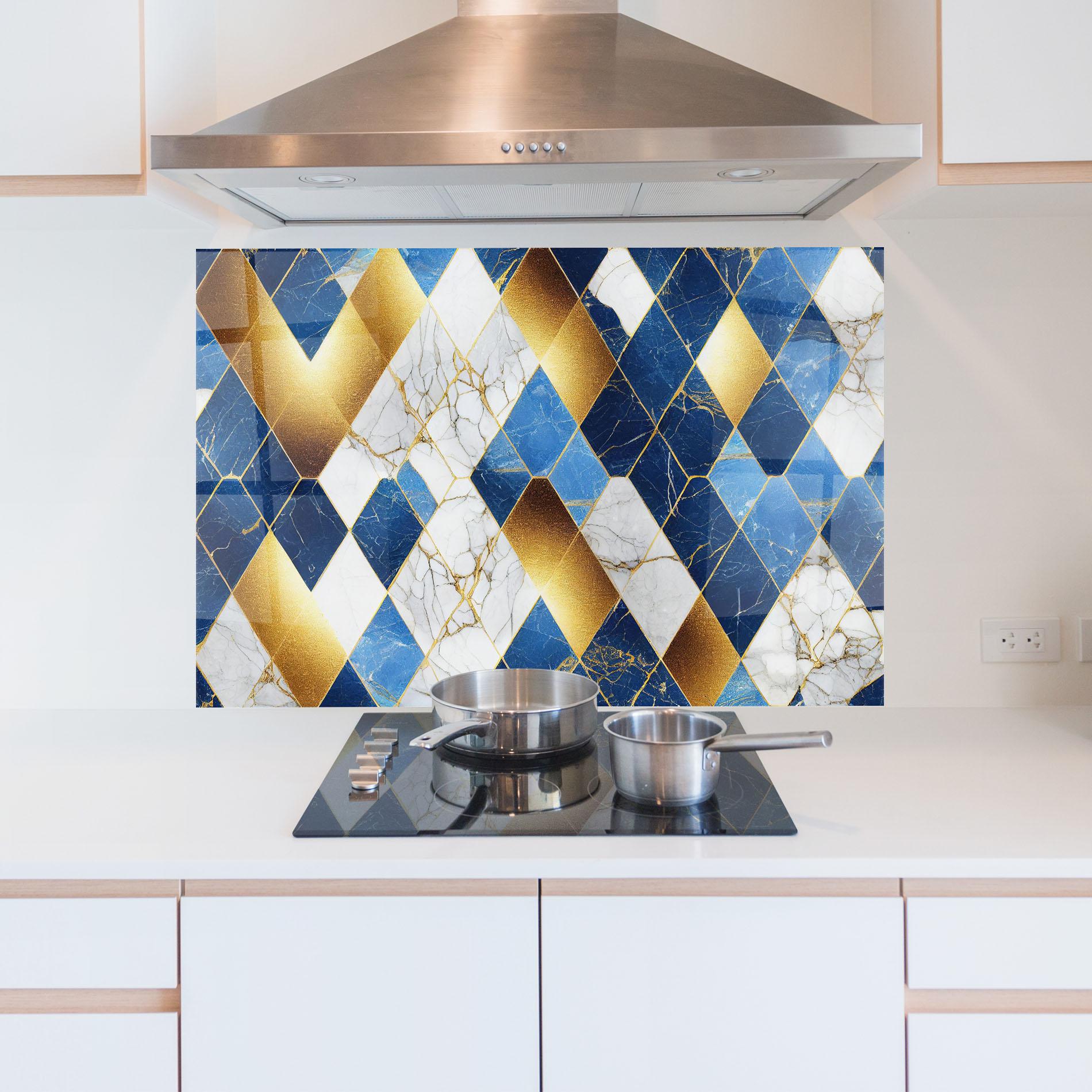 Küchenrückwand Glas Abstract Stone Texture mockup 5