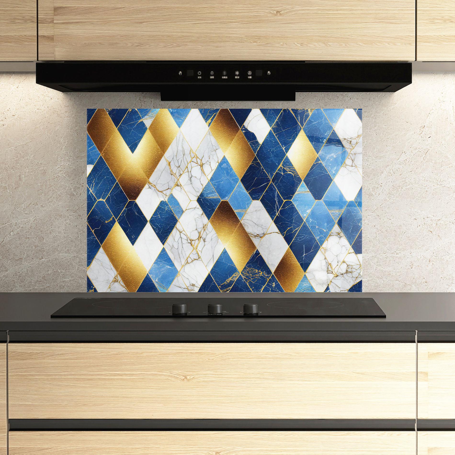 Küchenrückwand Glas Abstract Stone Texture mockup 3