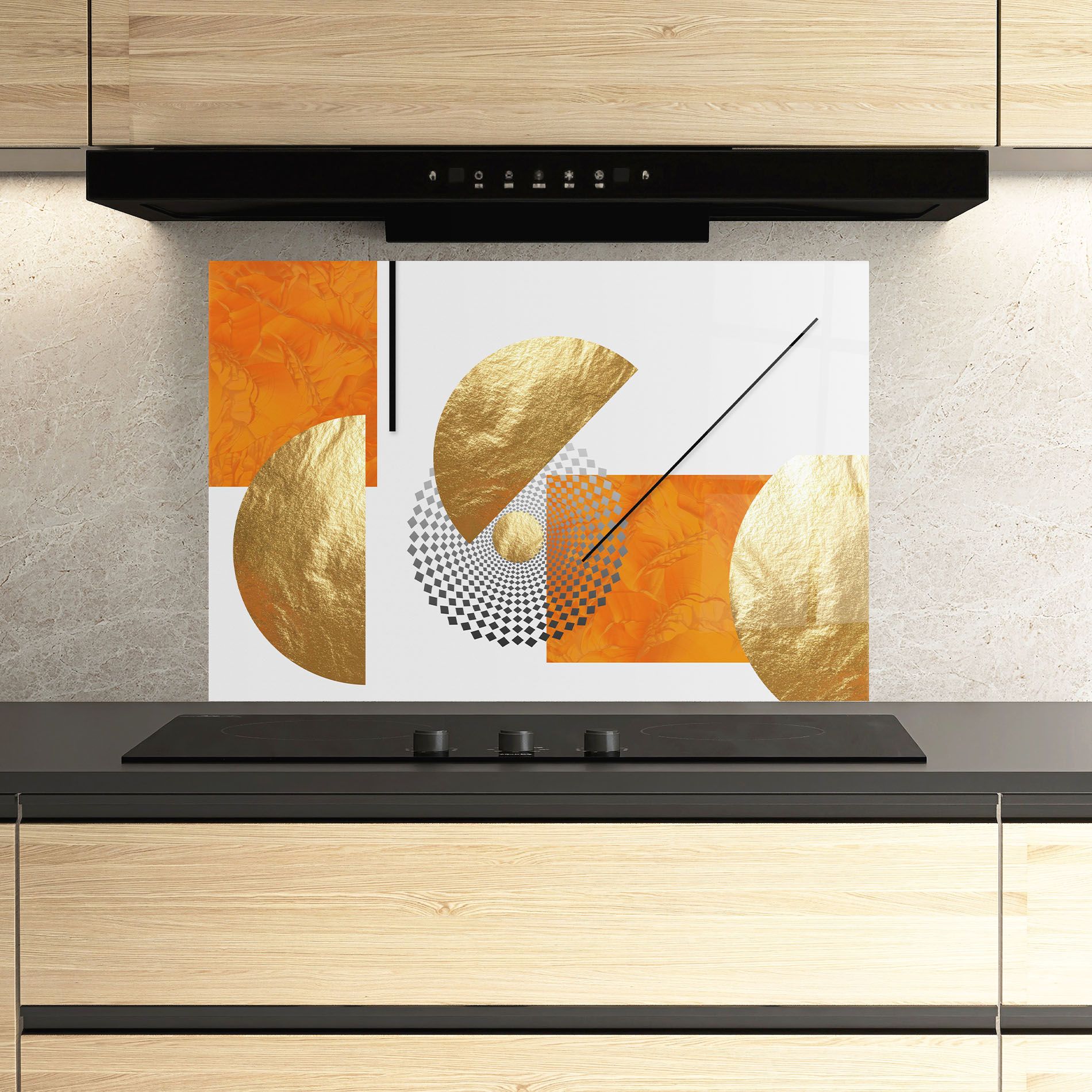 Beautiful Gold Shapes mockup 3