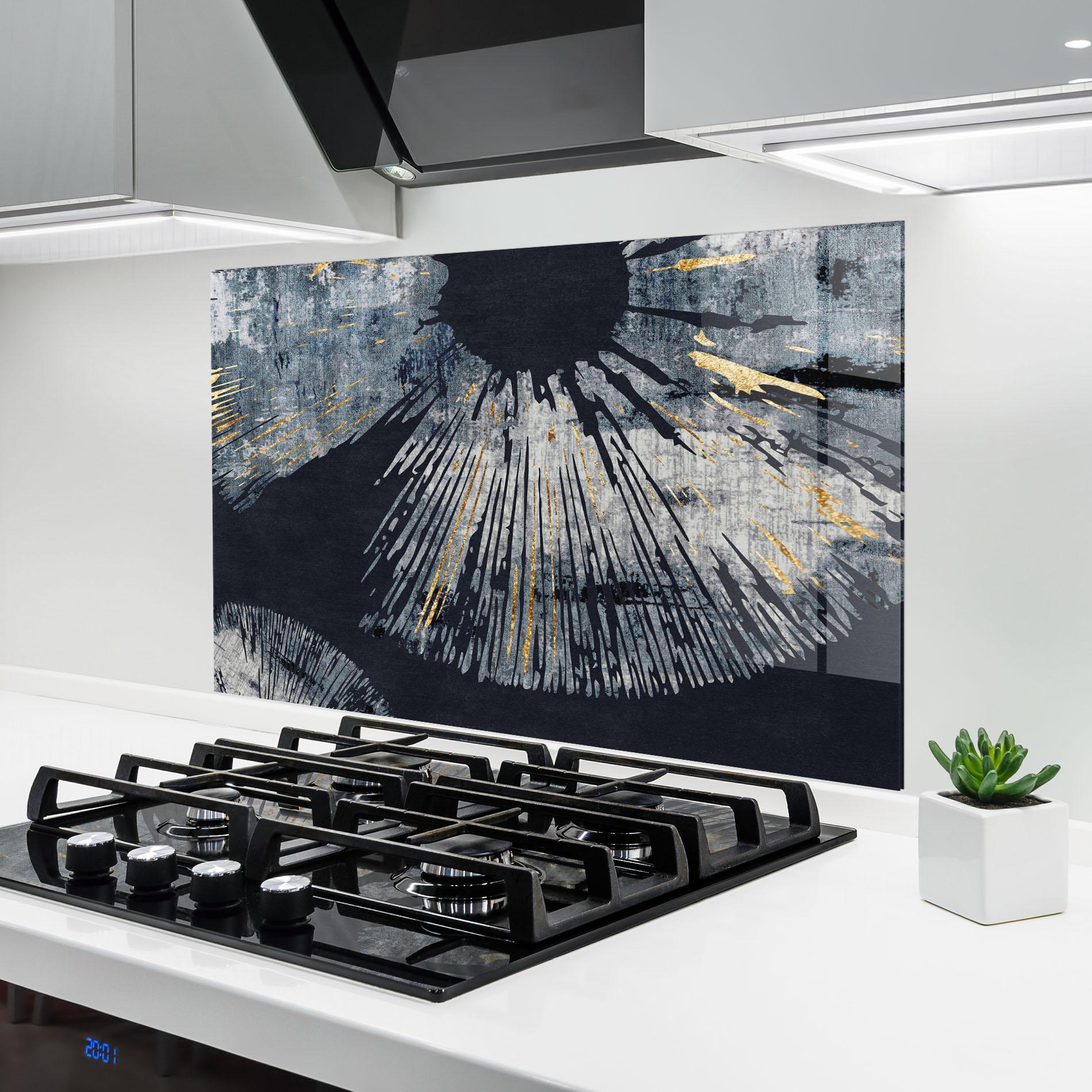 Küchenrückwand Glas Abstract Eye mockup 6