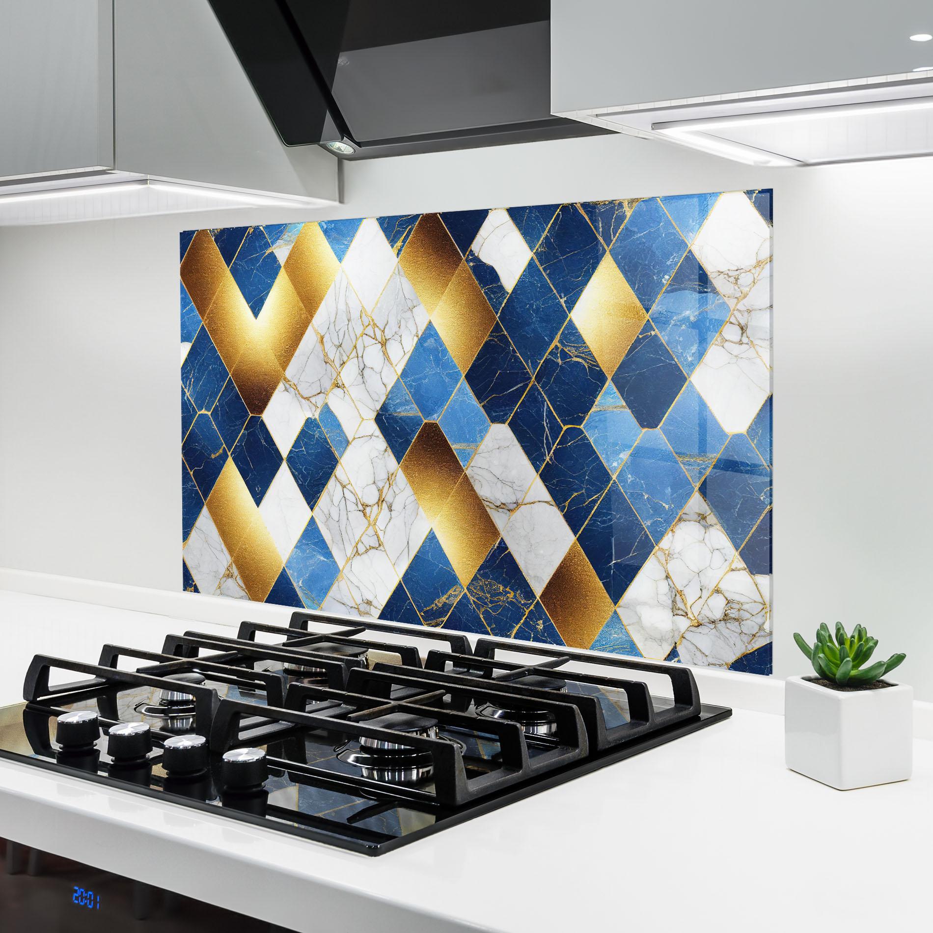 Küchenrückwand Glas Abstract Stone Texture mockup 6