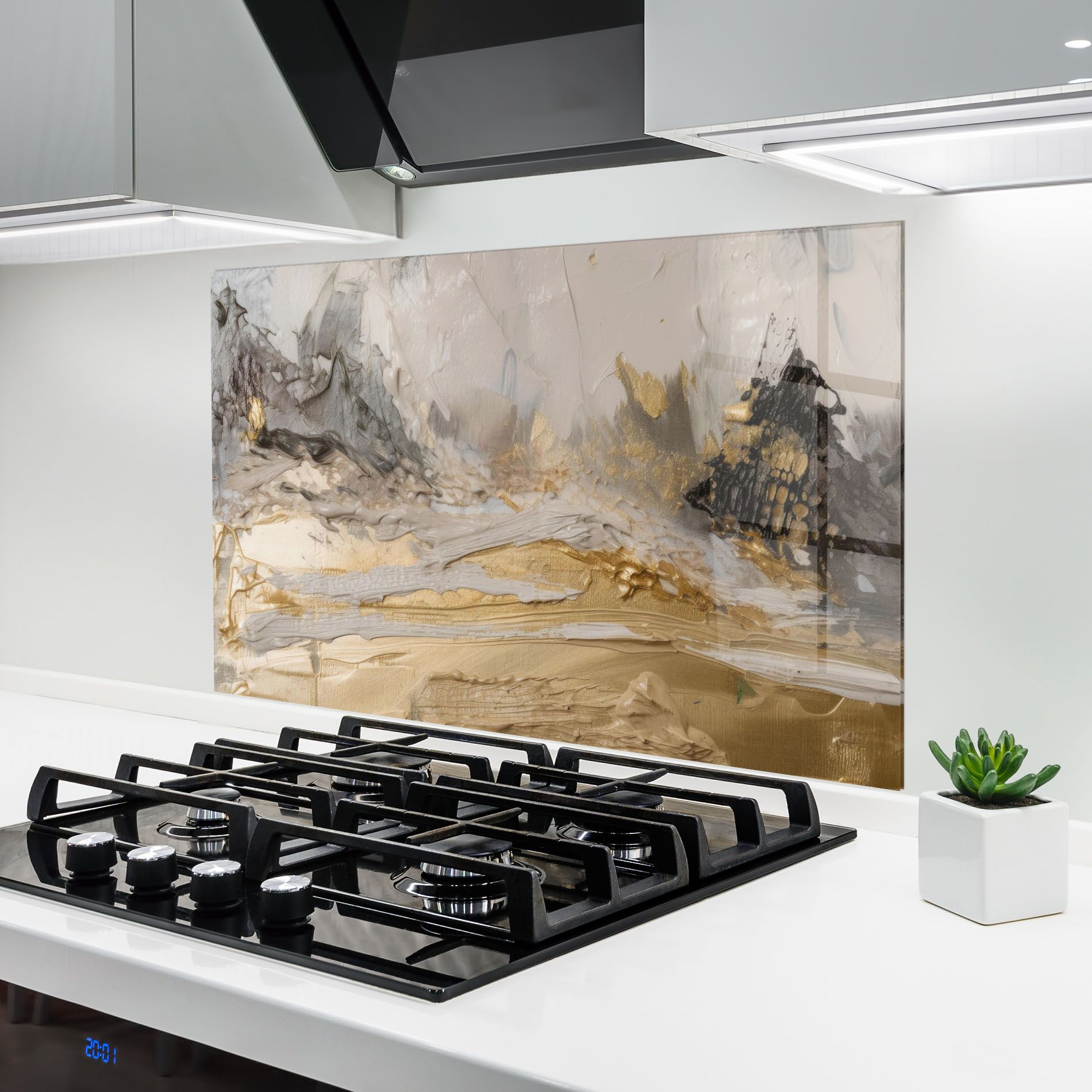 Abstract White Waves mockup 6