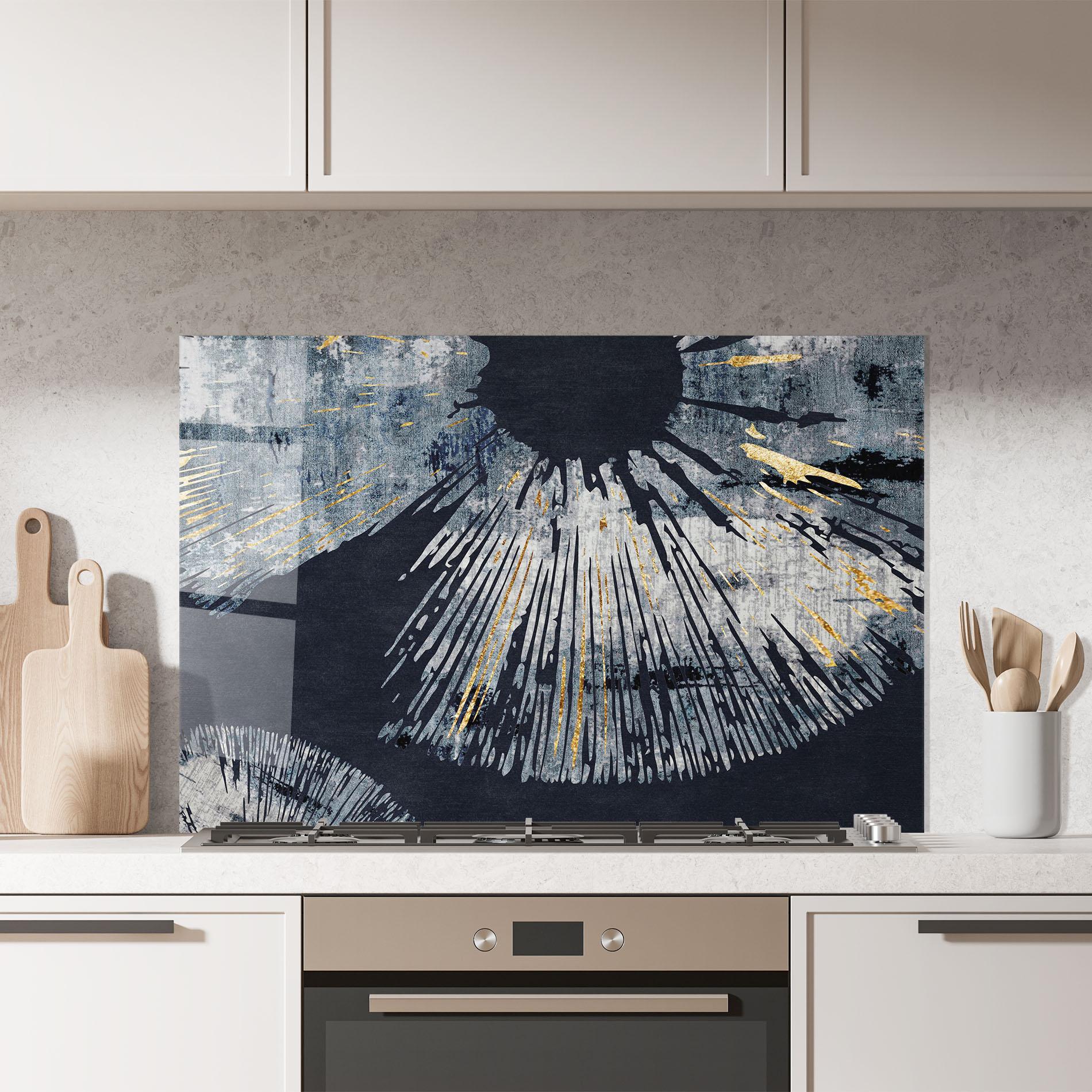 Küchenrückwand Glas Abstract Eye mockup 7