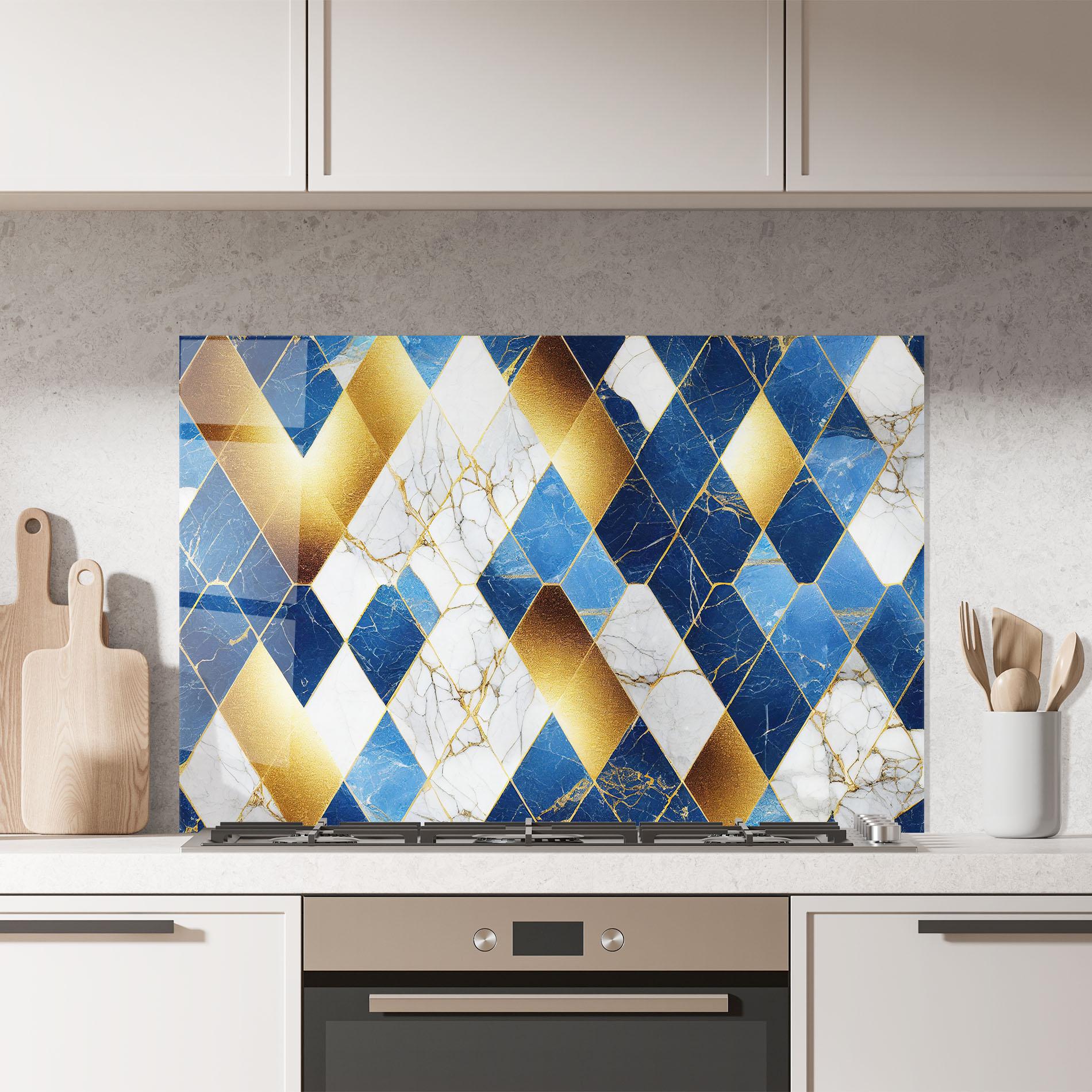 Küchenrückwand Glas Abstract Stone Texture mockup 7