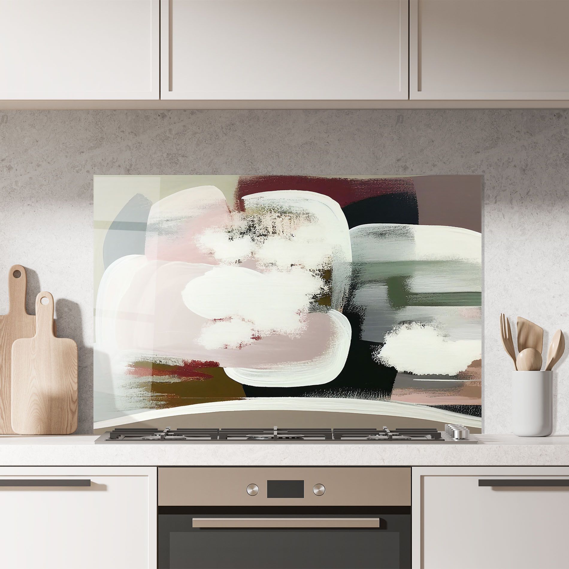 Abstract White Clouds mockup 7