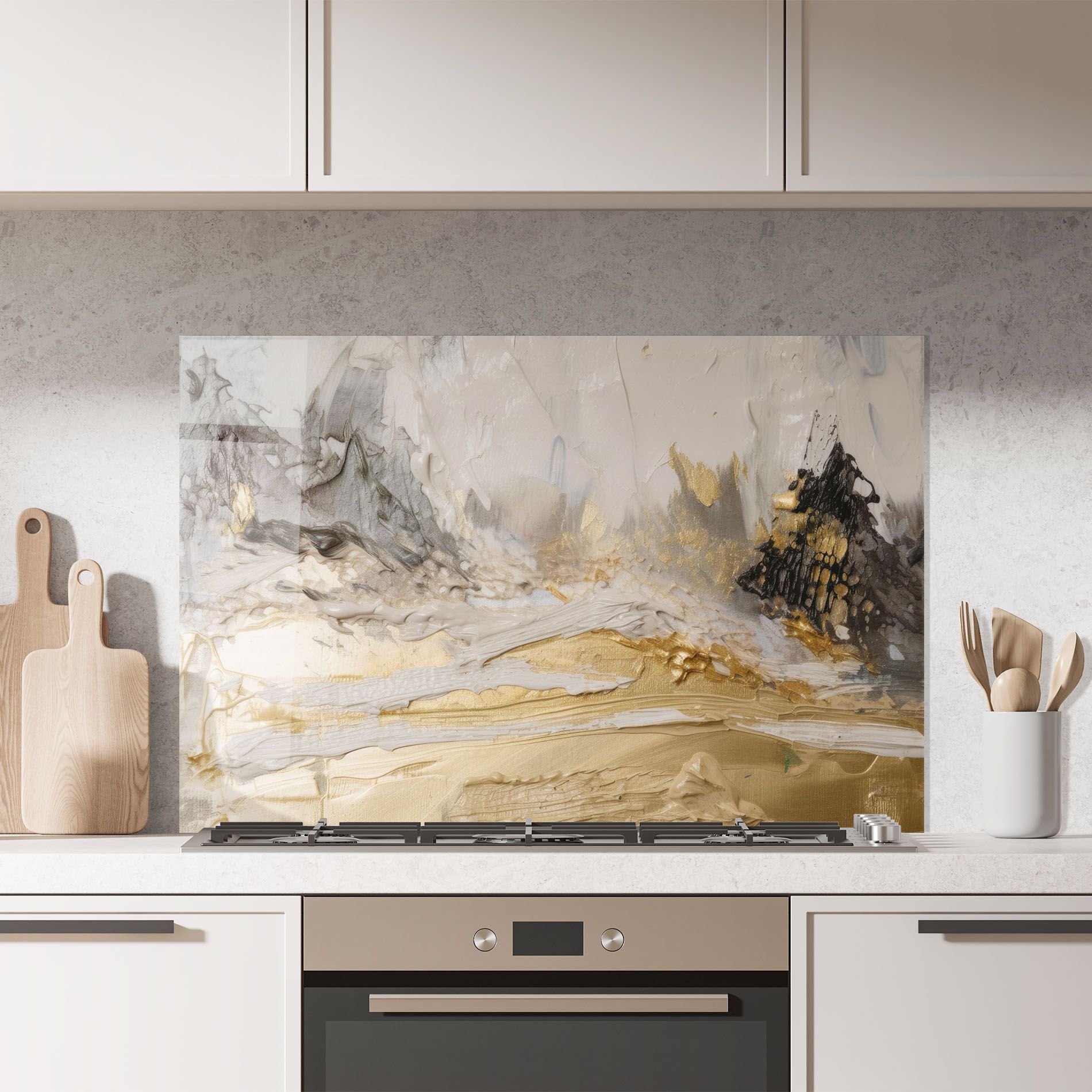 Abstract White Waves mockup 7