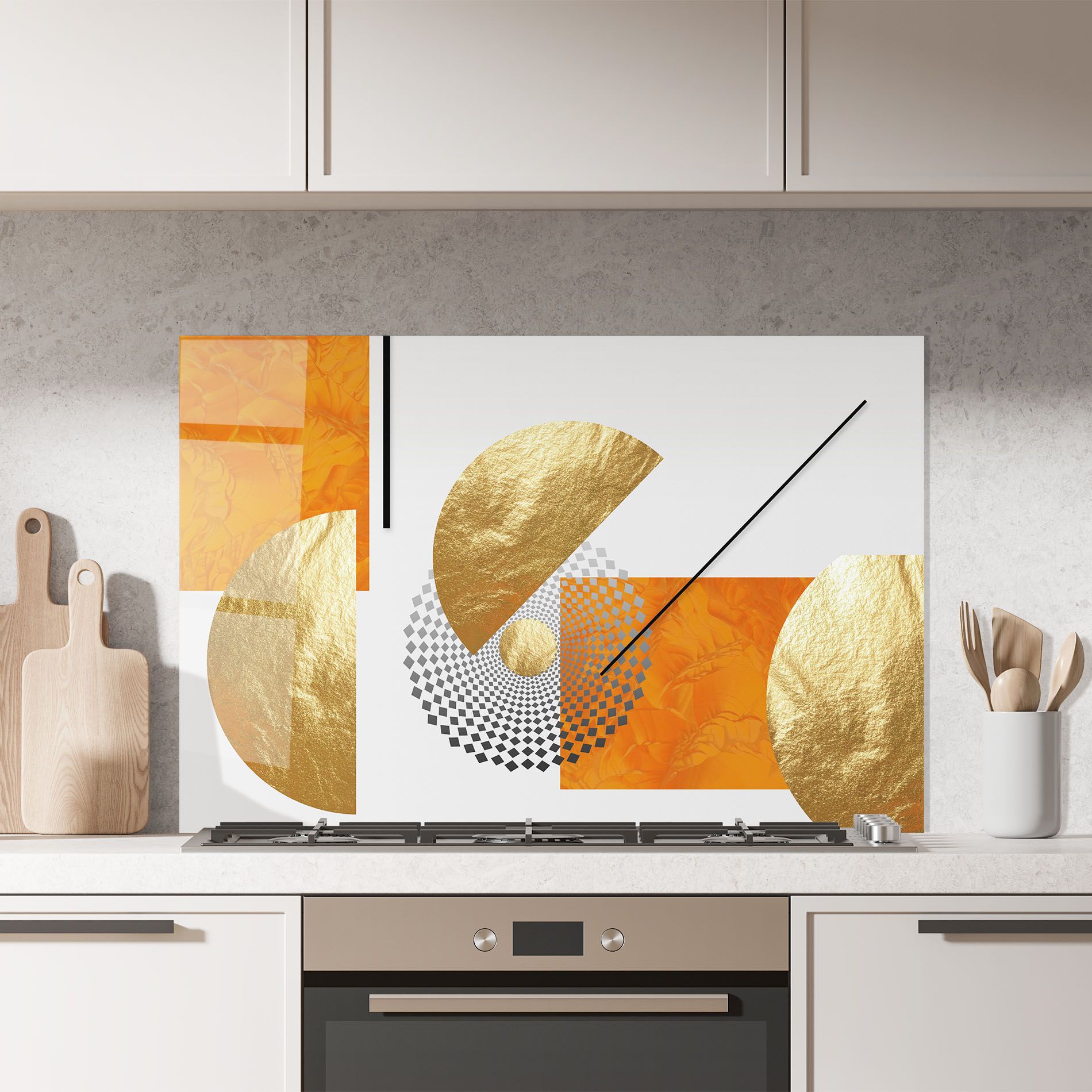 Beautiful Gold Shapes mockup 7