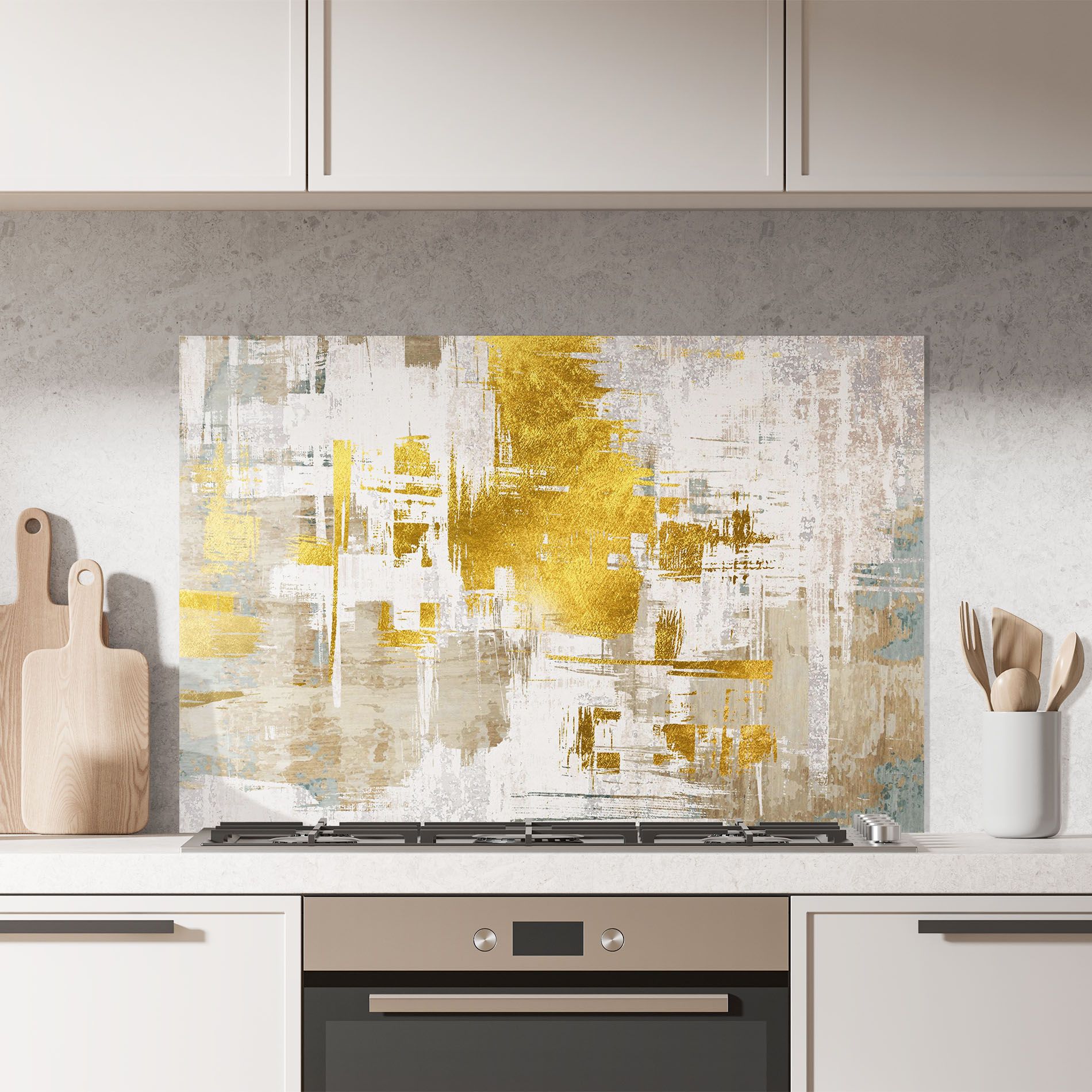 Gold And White Brush mockup 7