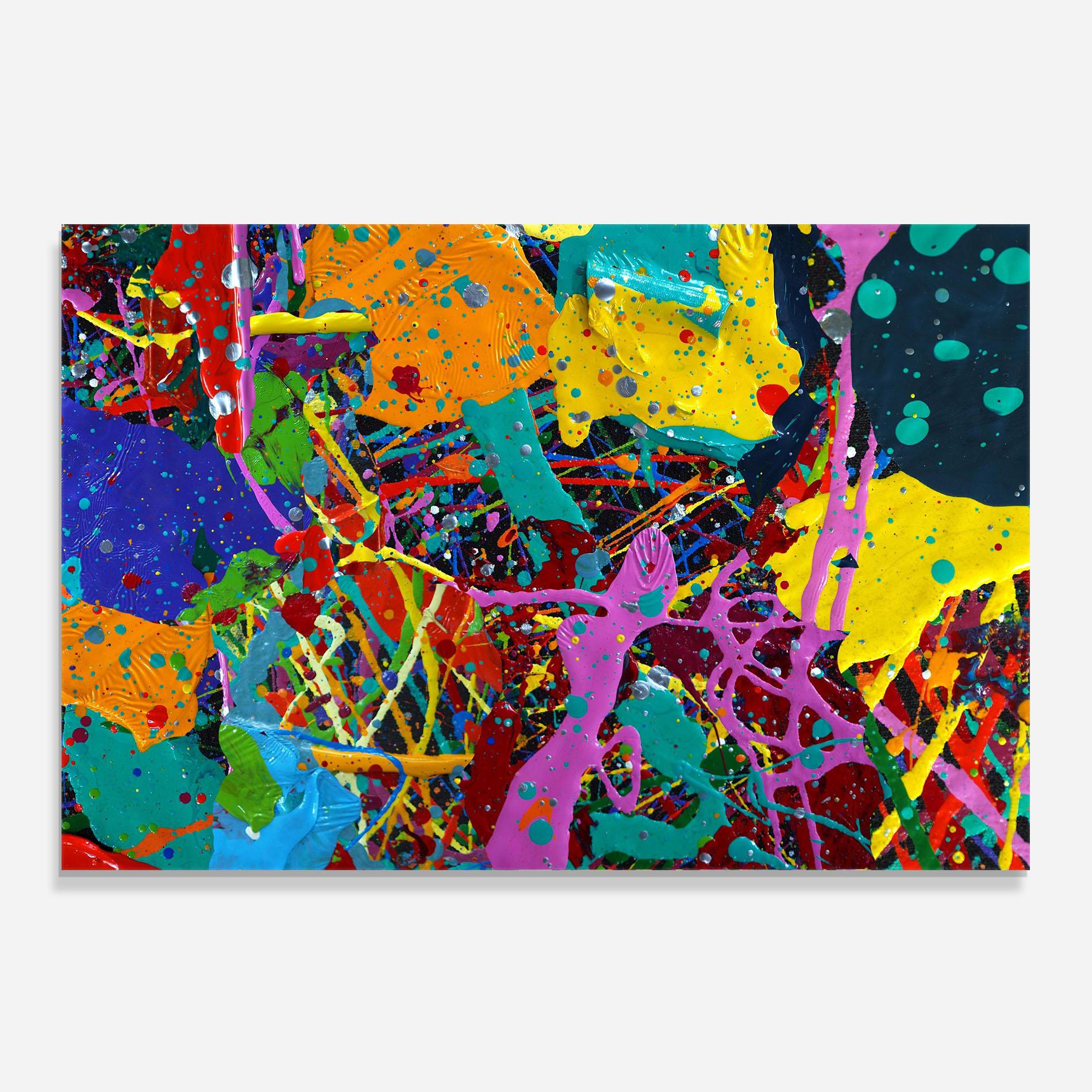 Küchenrückwand Glas Dark Panorama mockup 0