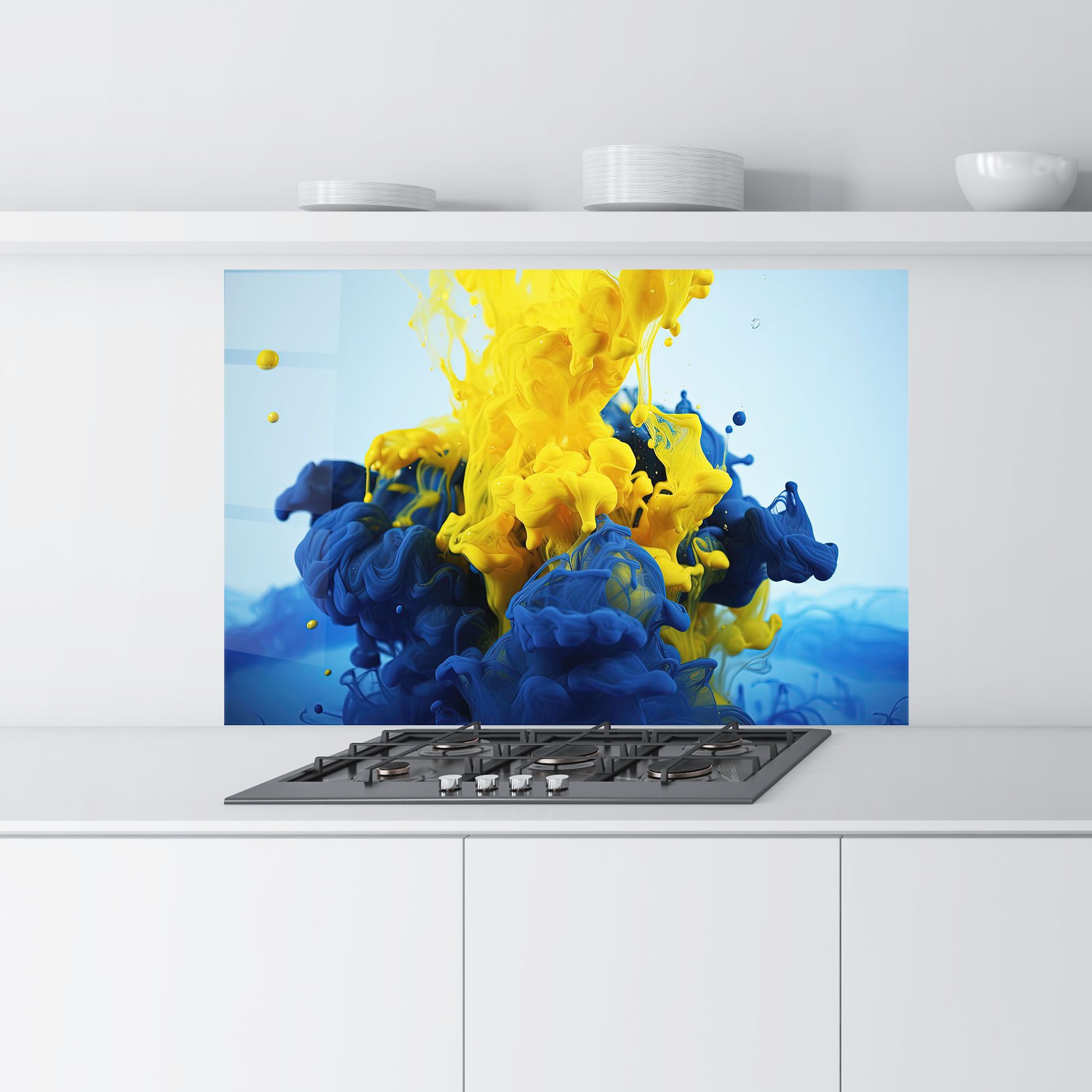 Blue Yellow Smoke mockup 9