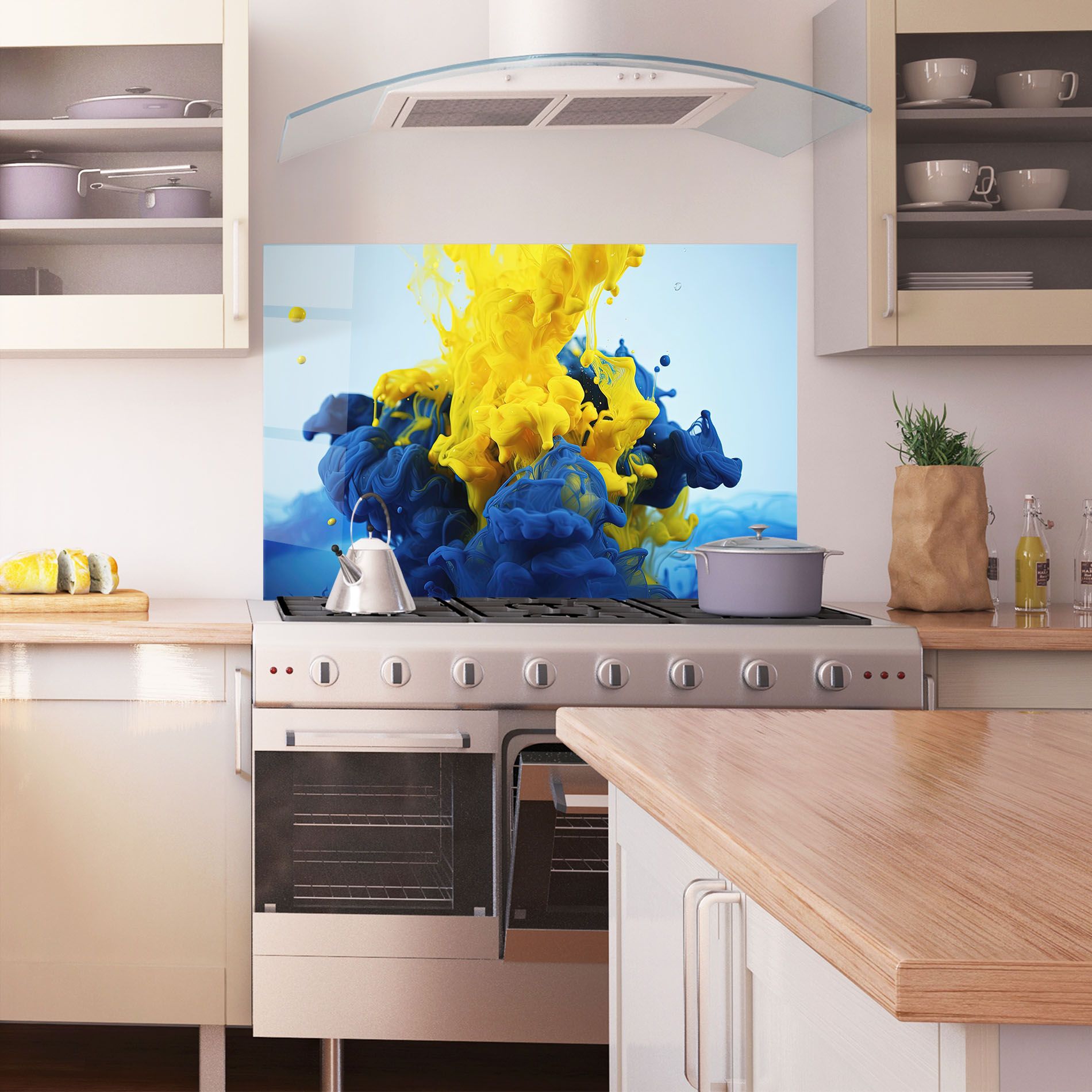 Blue Yellow Smoke mockup 1