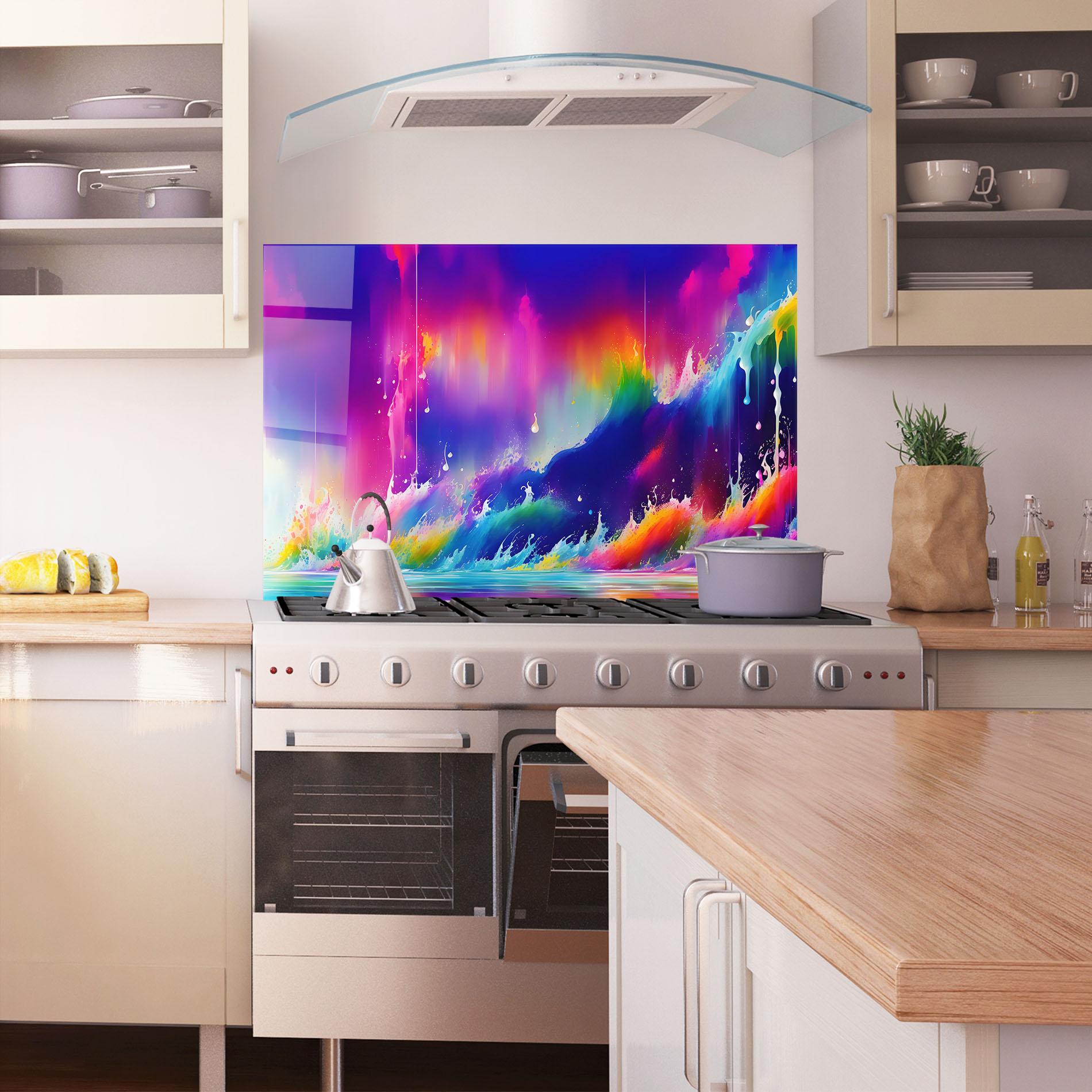 Küchenrückwand Glas Fairytale Landscape mockup 1