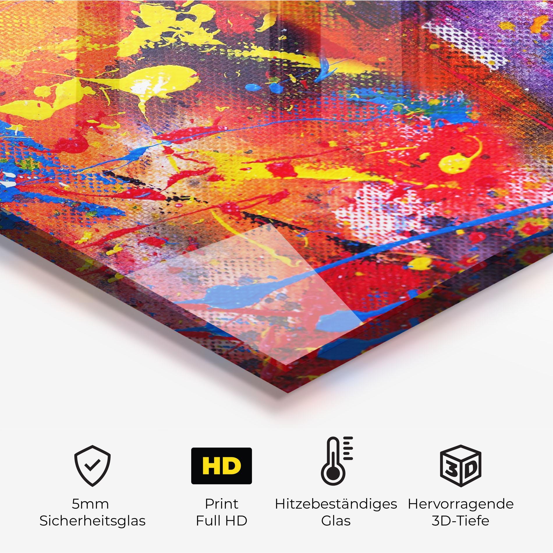 Küchenrückwand Glas Art Panorama mockup 2