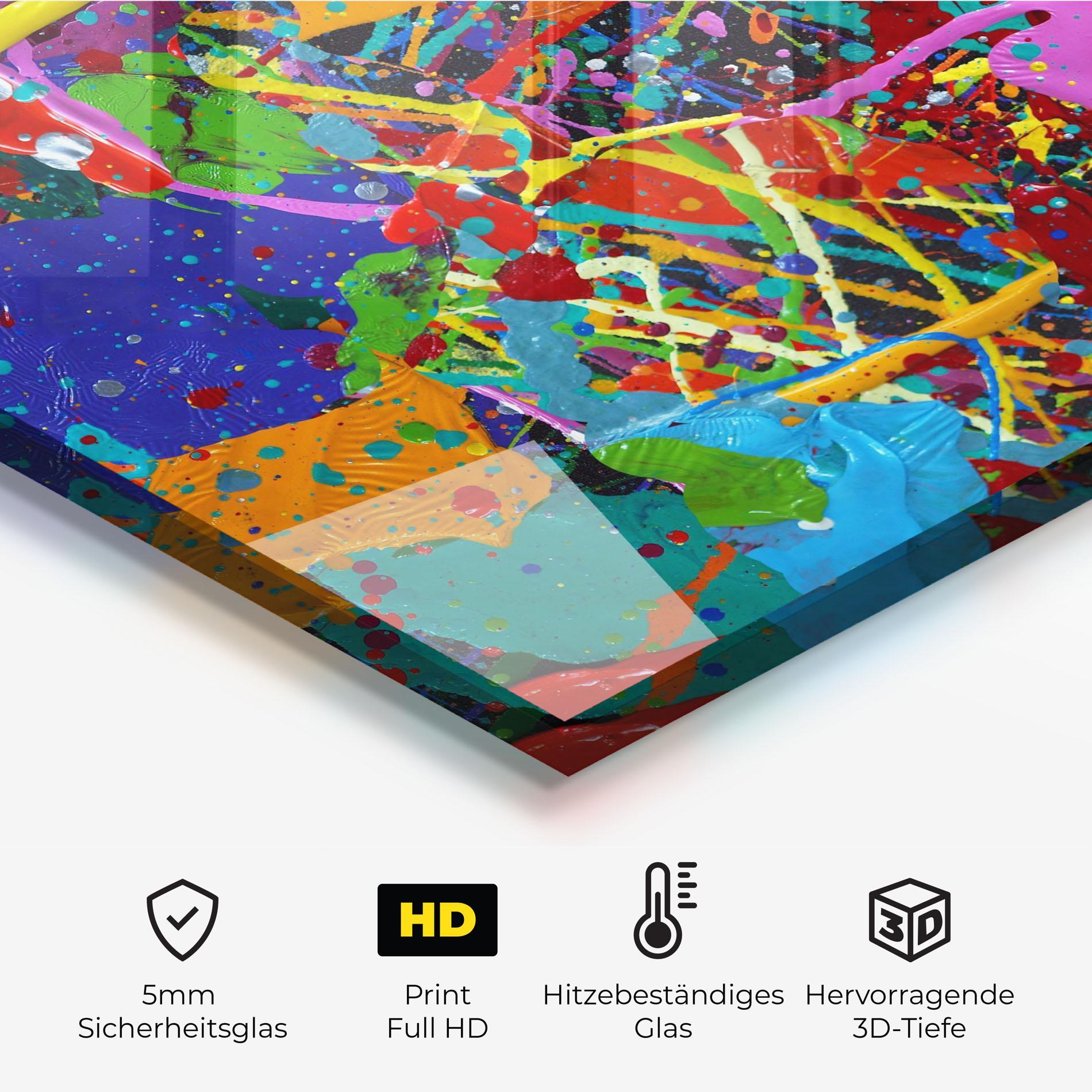 Küchenrückwand Glas Dark Panorama mockup 2